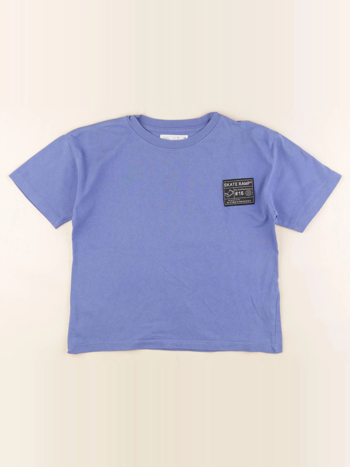 Zara - tee-shirt bleu - 8 ans