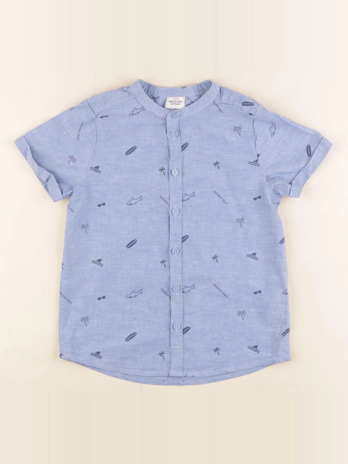 Tape à l'oeil - chemise bleu - 6 ans