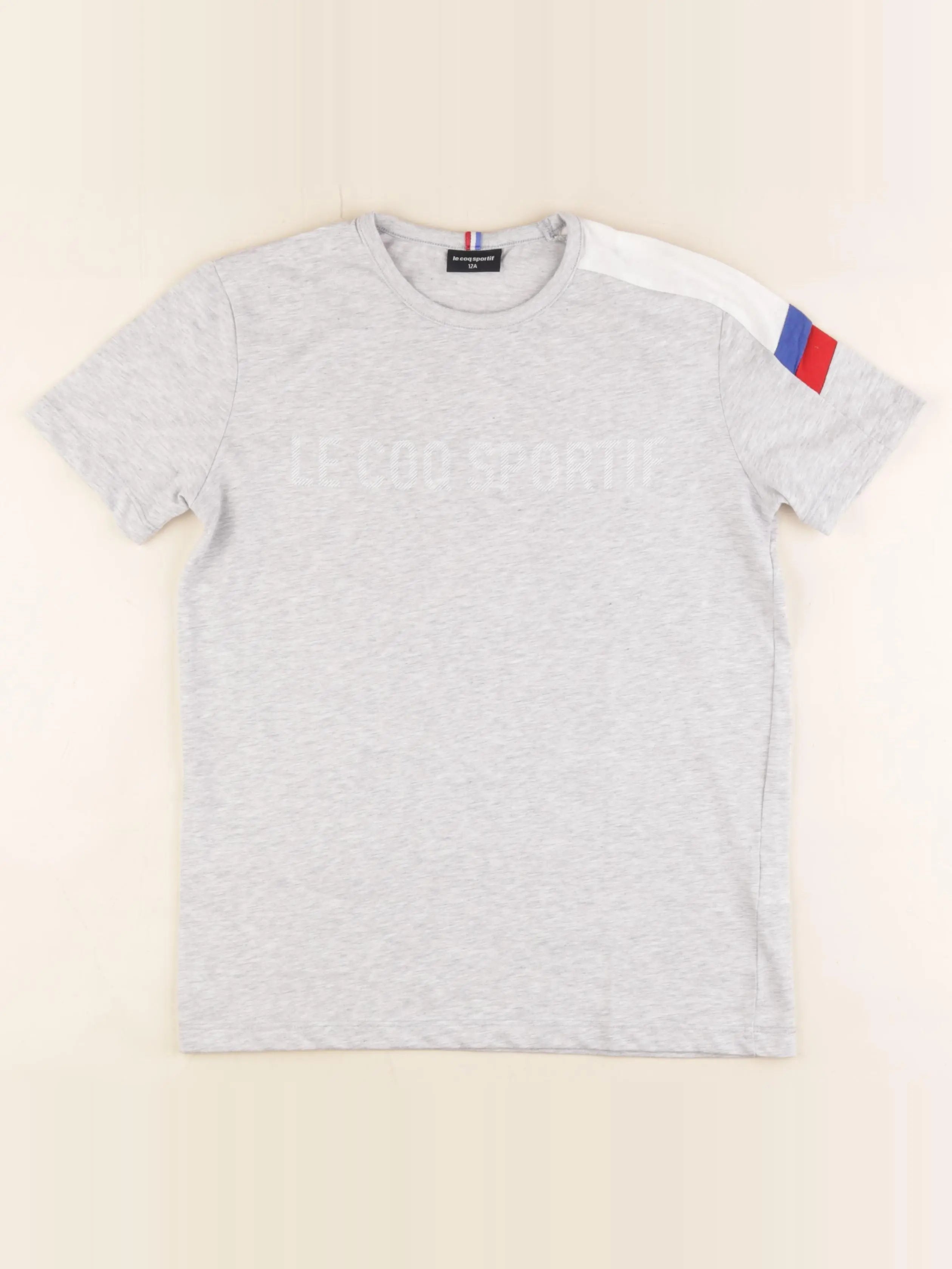 Le Coq Sportif - tee-shirt gris - 12 ans