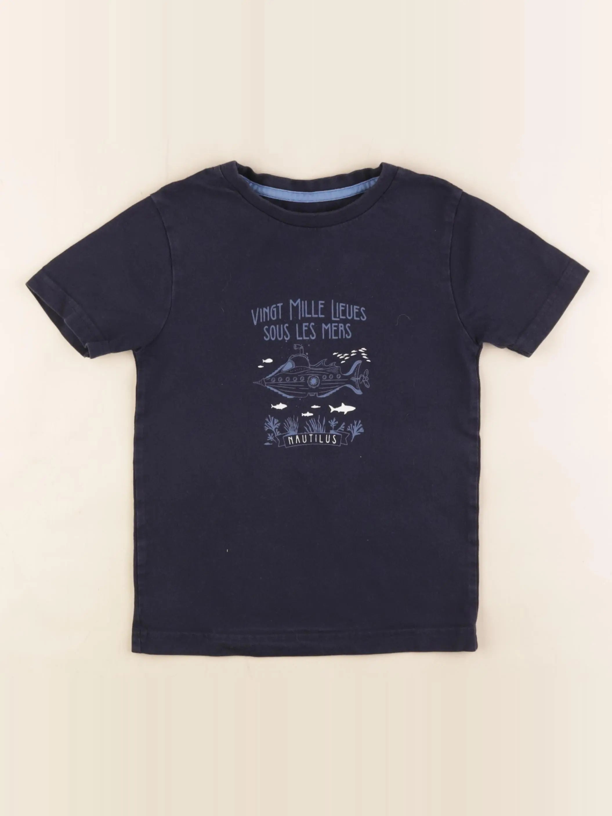 Cyrillus - tee-shirt bleu - 6 ans