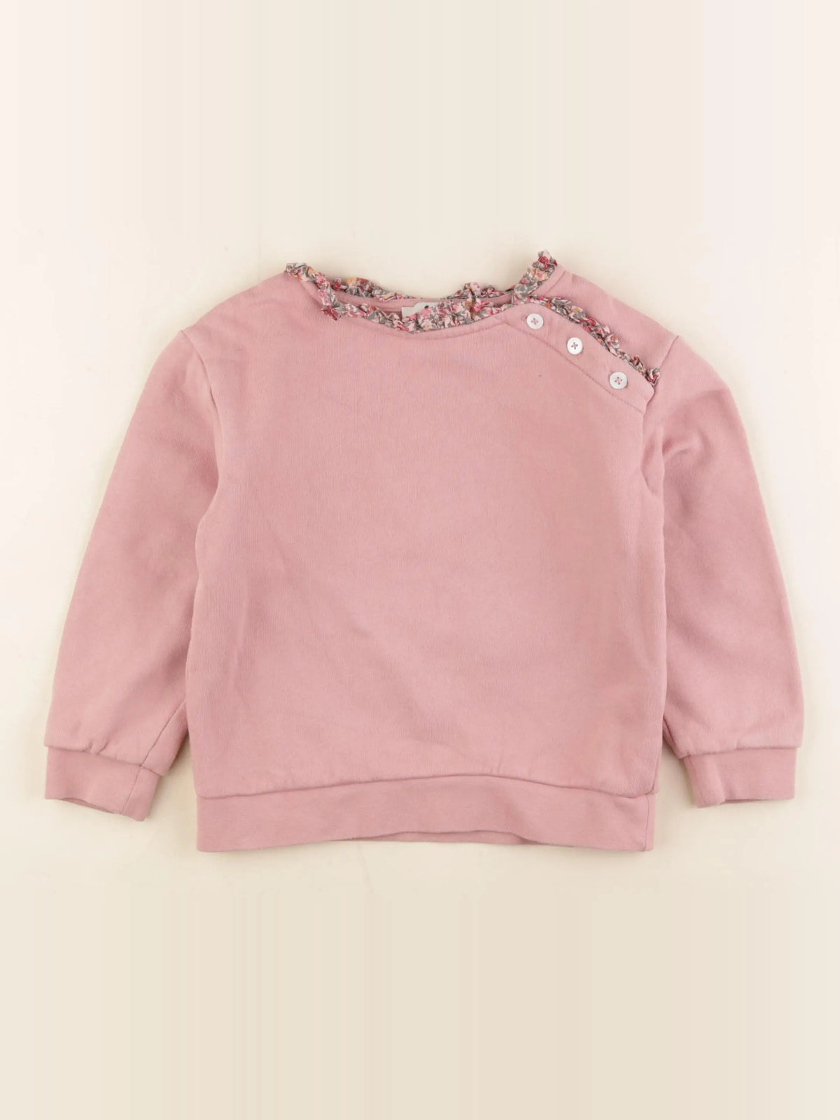 Cyrillus - sweat rose - 6 ans