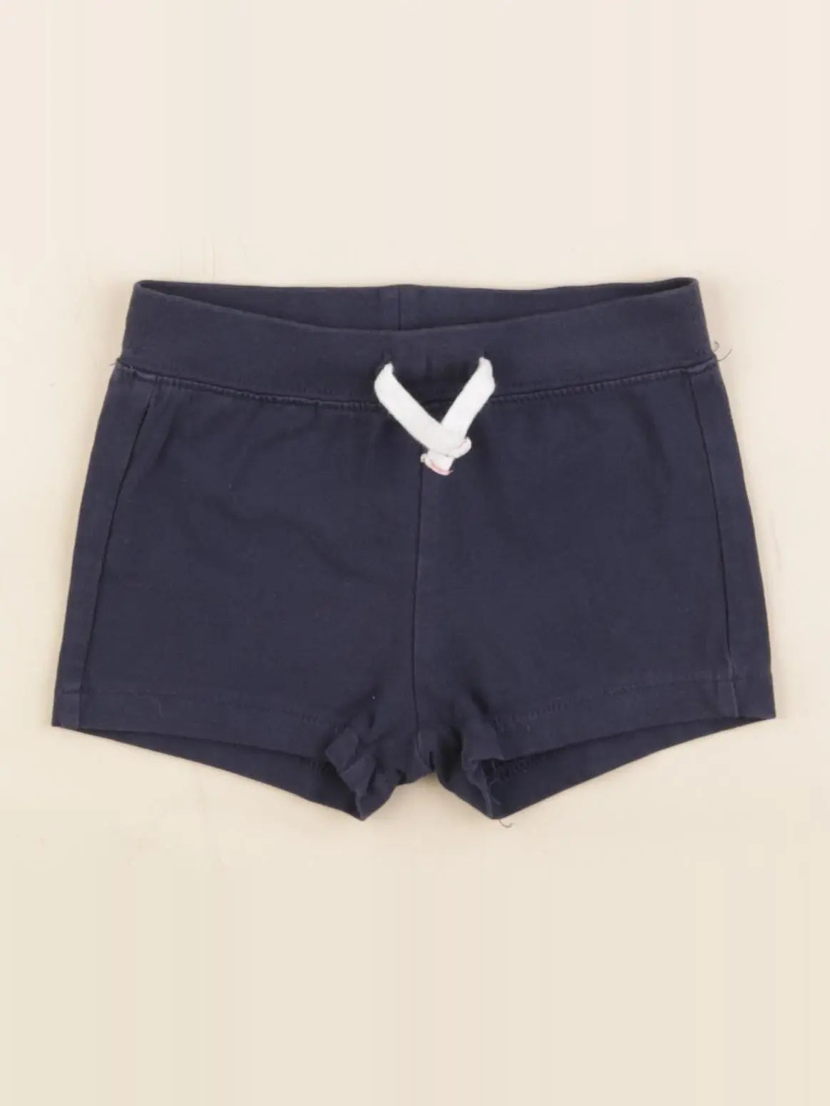 H&M - short bleu - 4/6 mois