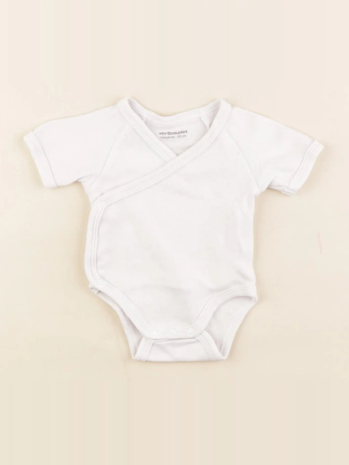 Vertbaudet - body blanc - 0 mois