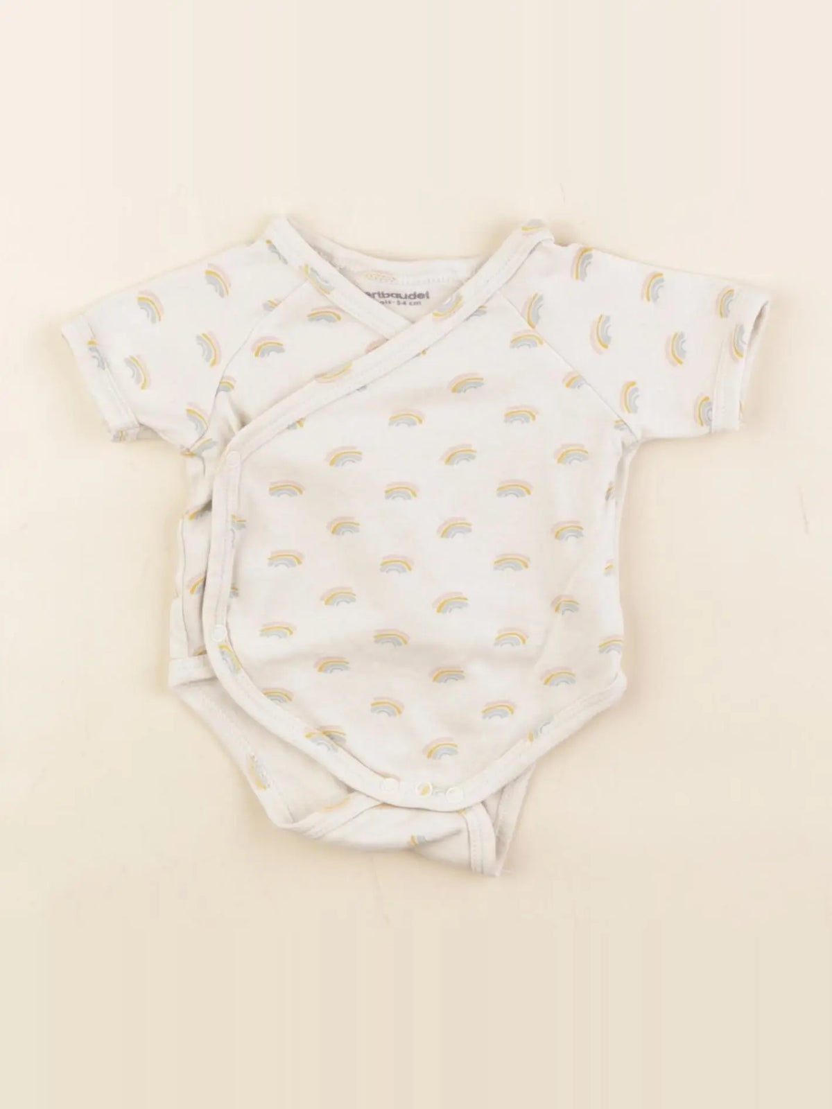 Vertbaudet - body beige - 1 mois