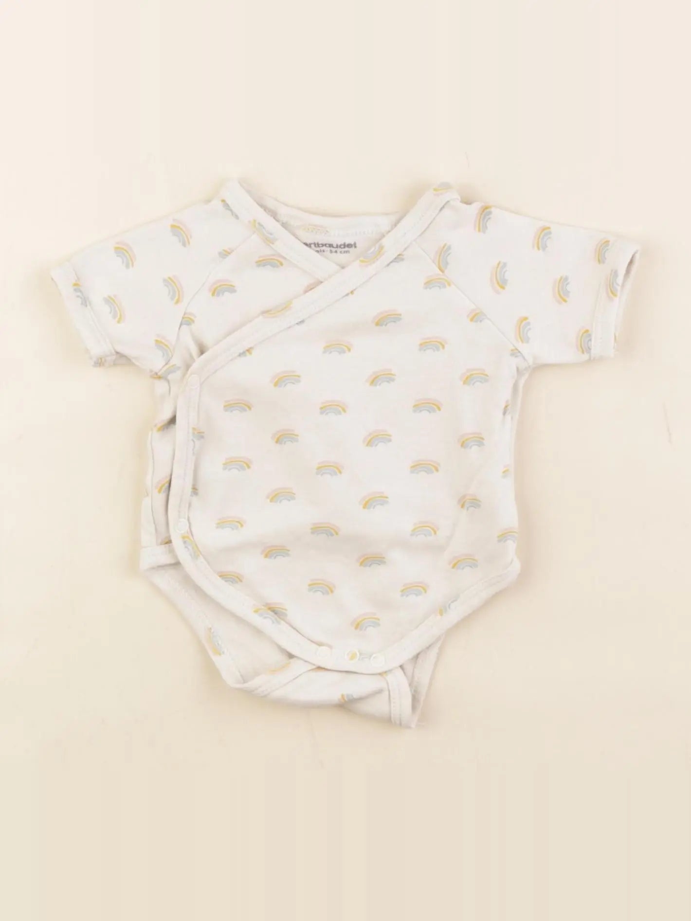 Vertbaudet - body beige - 1 mois