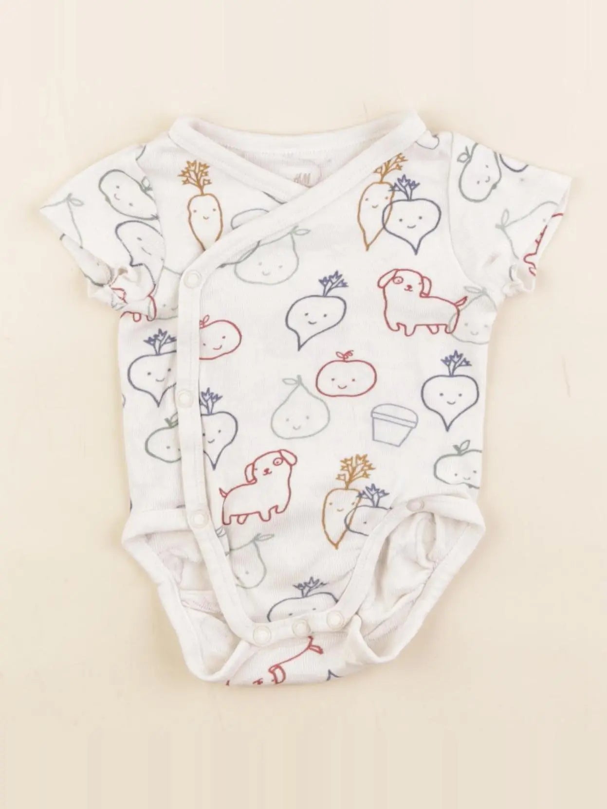 H&M - body blanc - 0/1 mois