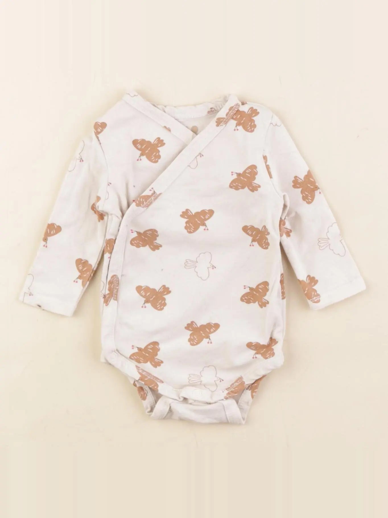 Tape à l'oeil - body beige - 1 mois