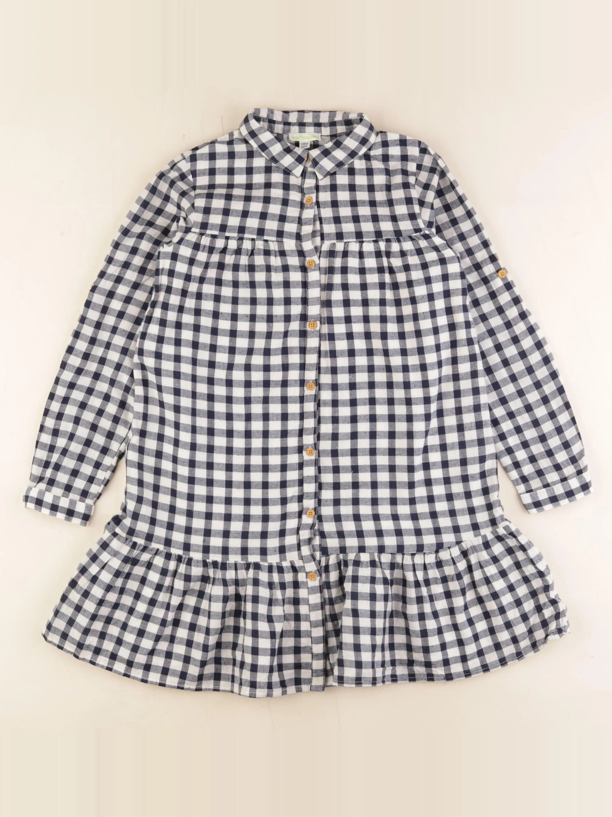 Vertbaudet - robe bleu, blanc - 9 ans