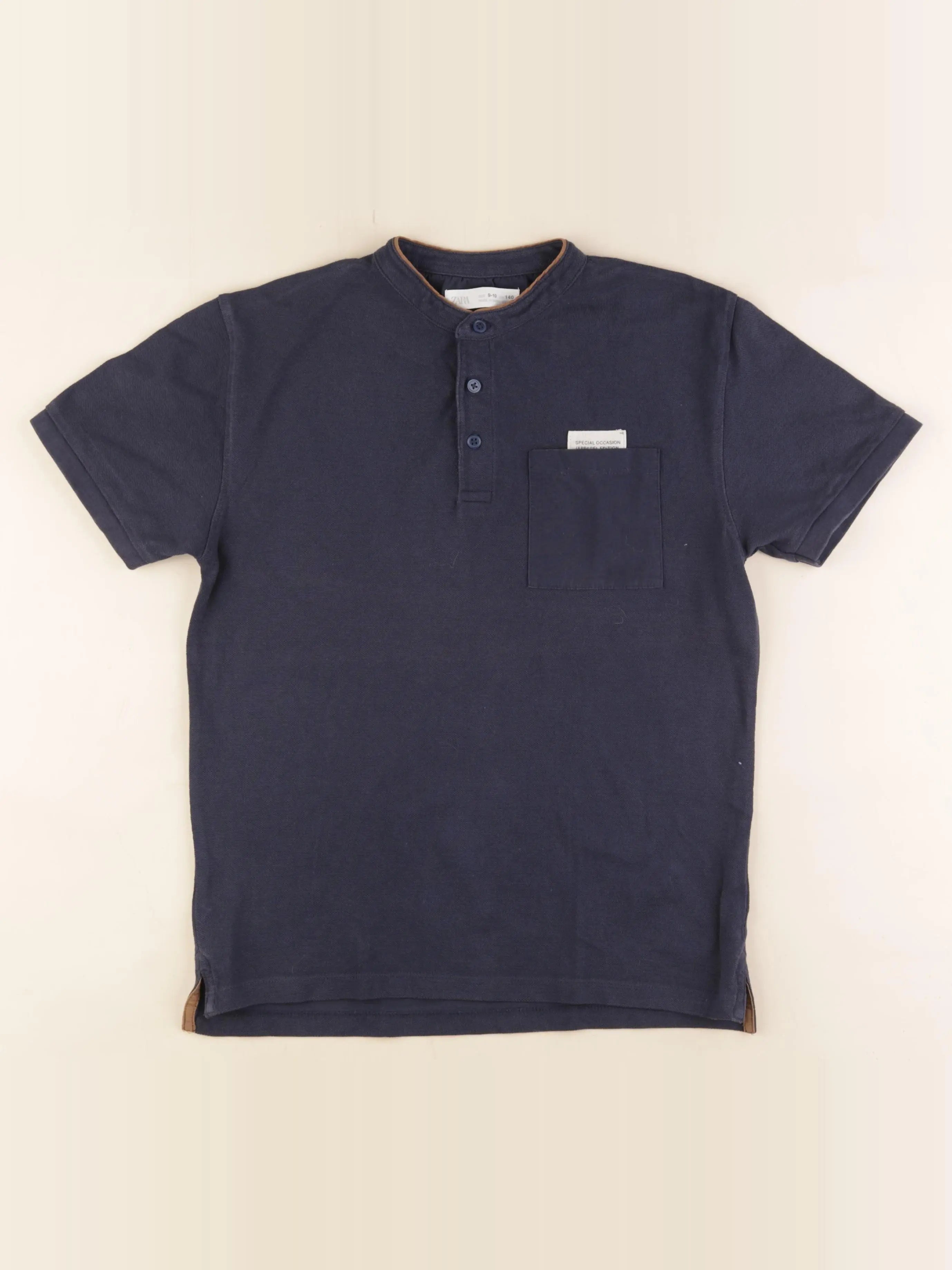 Zara - tee-shirt bleu - 9/10 ans