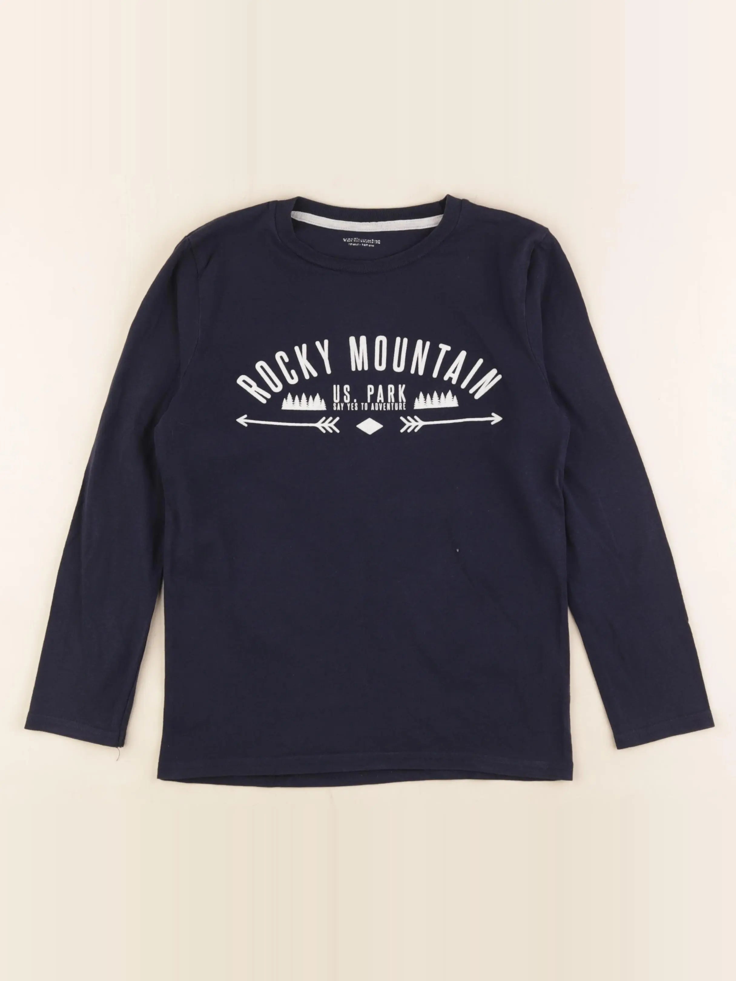 Vertbaudet - tee-shirt bleu - 10 ans