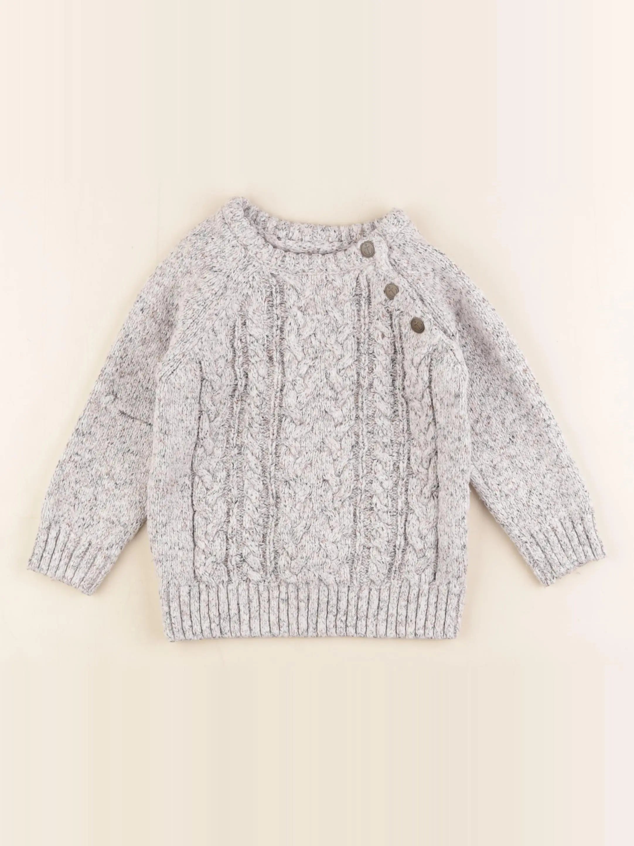 Vertbaudet - pull gris - 3 ans