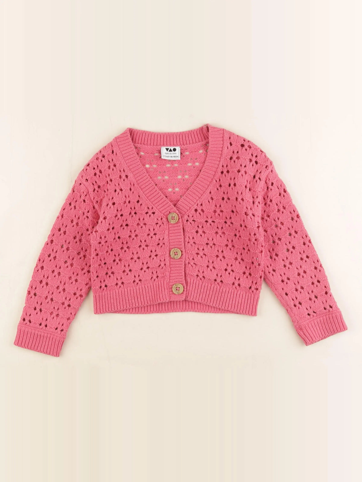 Tape à l'oeil - gilet rose - 2/3 ans