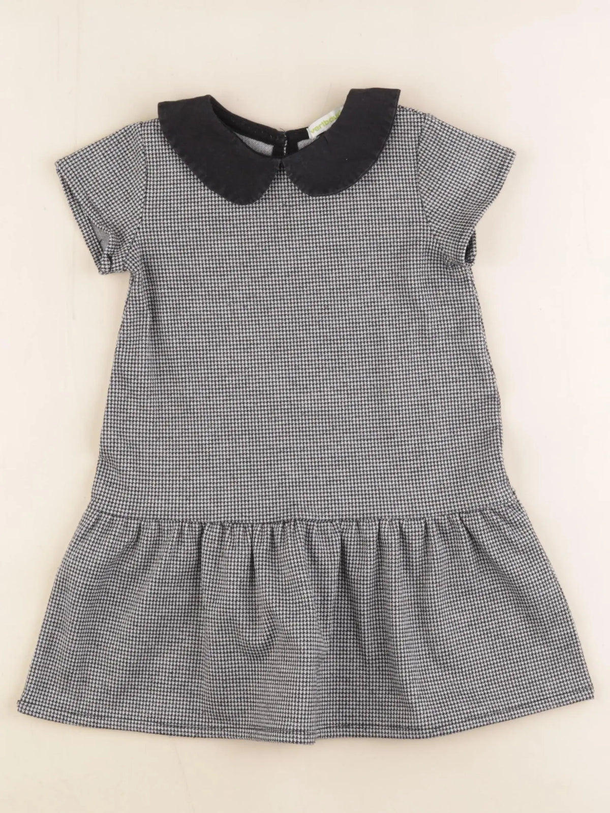 Vertbaudet - robe blanc, noir - 3 ans
