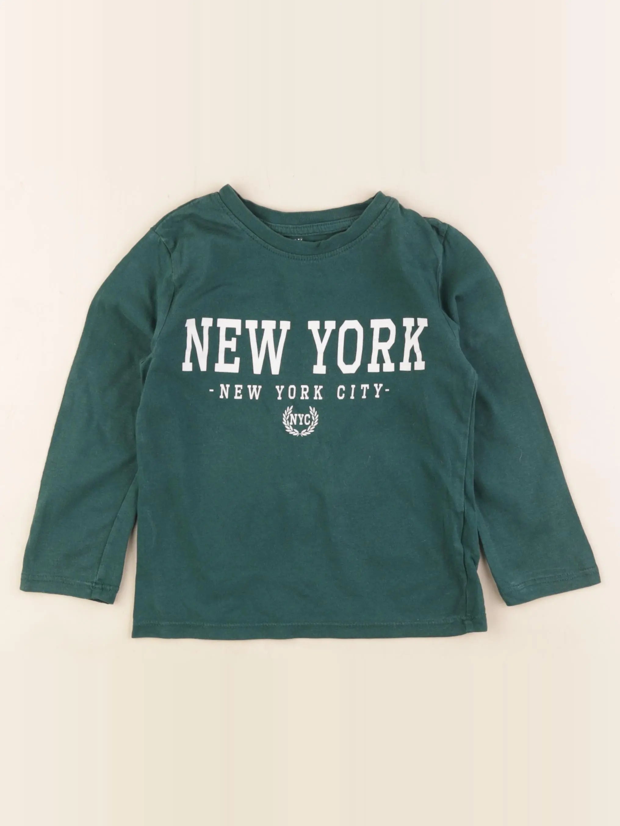 H&M - tee-shirt vert - 2/4 ans