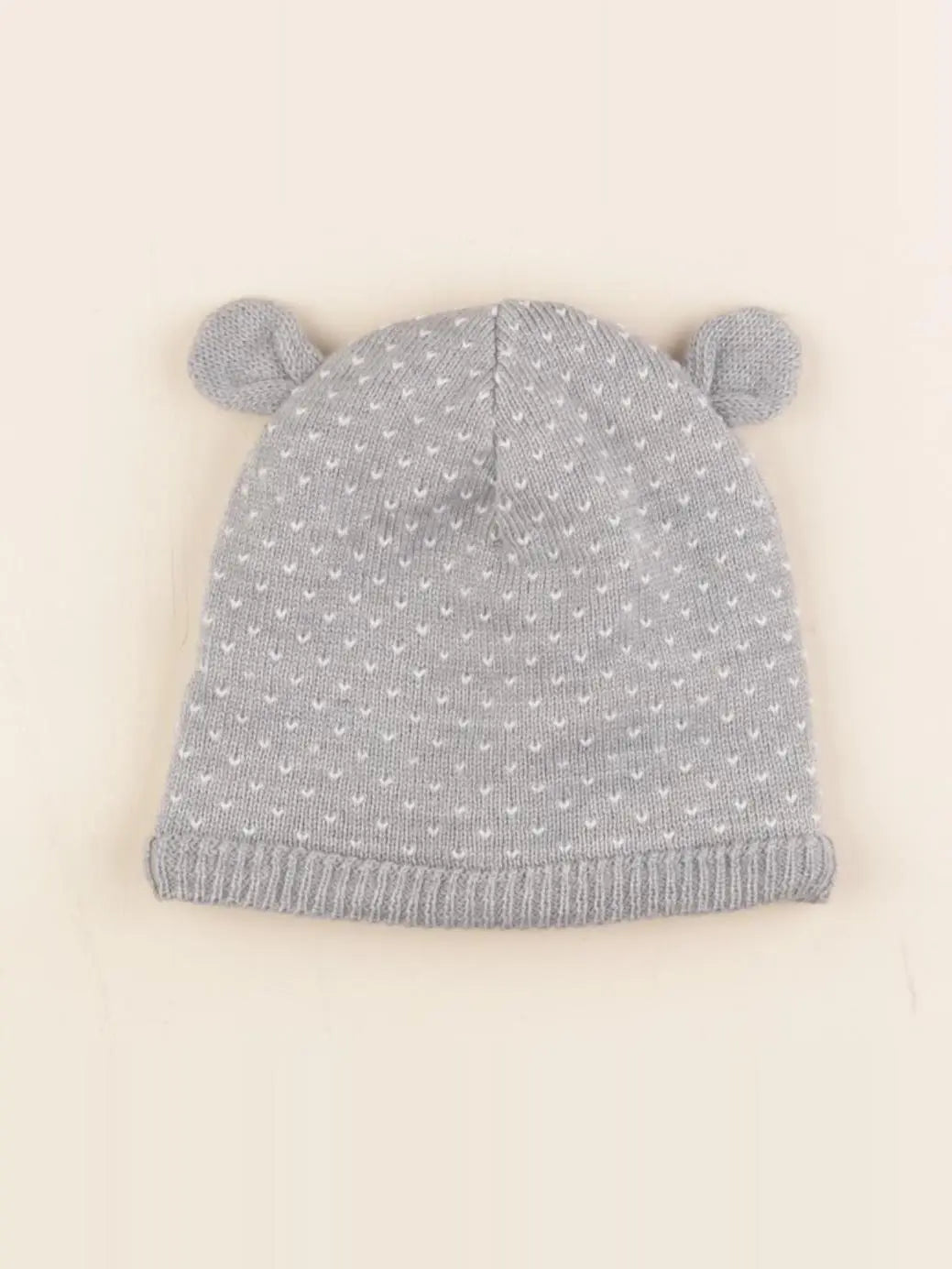 Petit Bateau - bonnet gris - 2/4 ans
