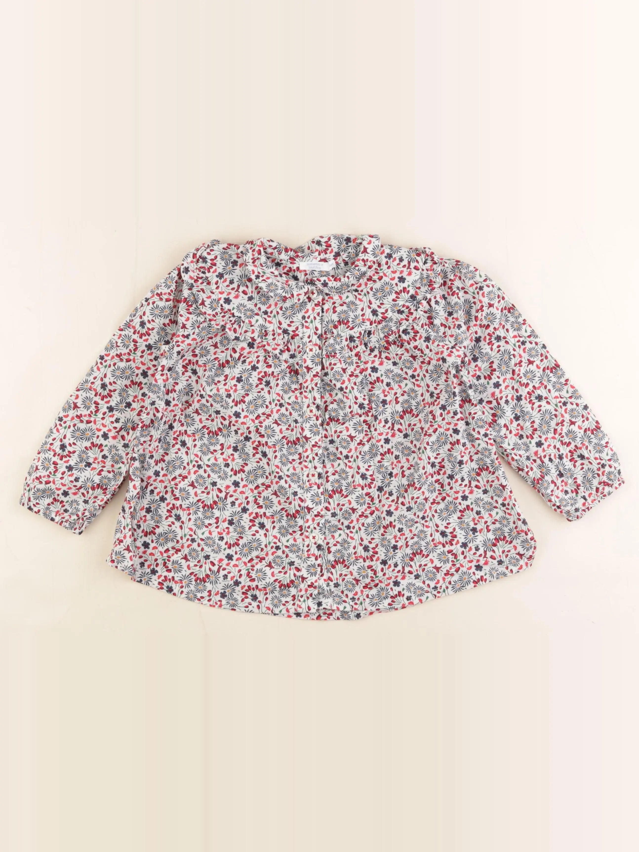 Boutchou - blouse multicolore - 36 mois