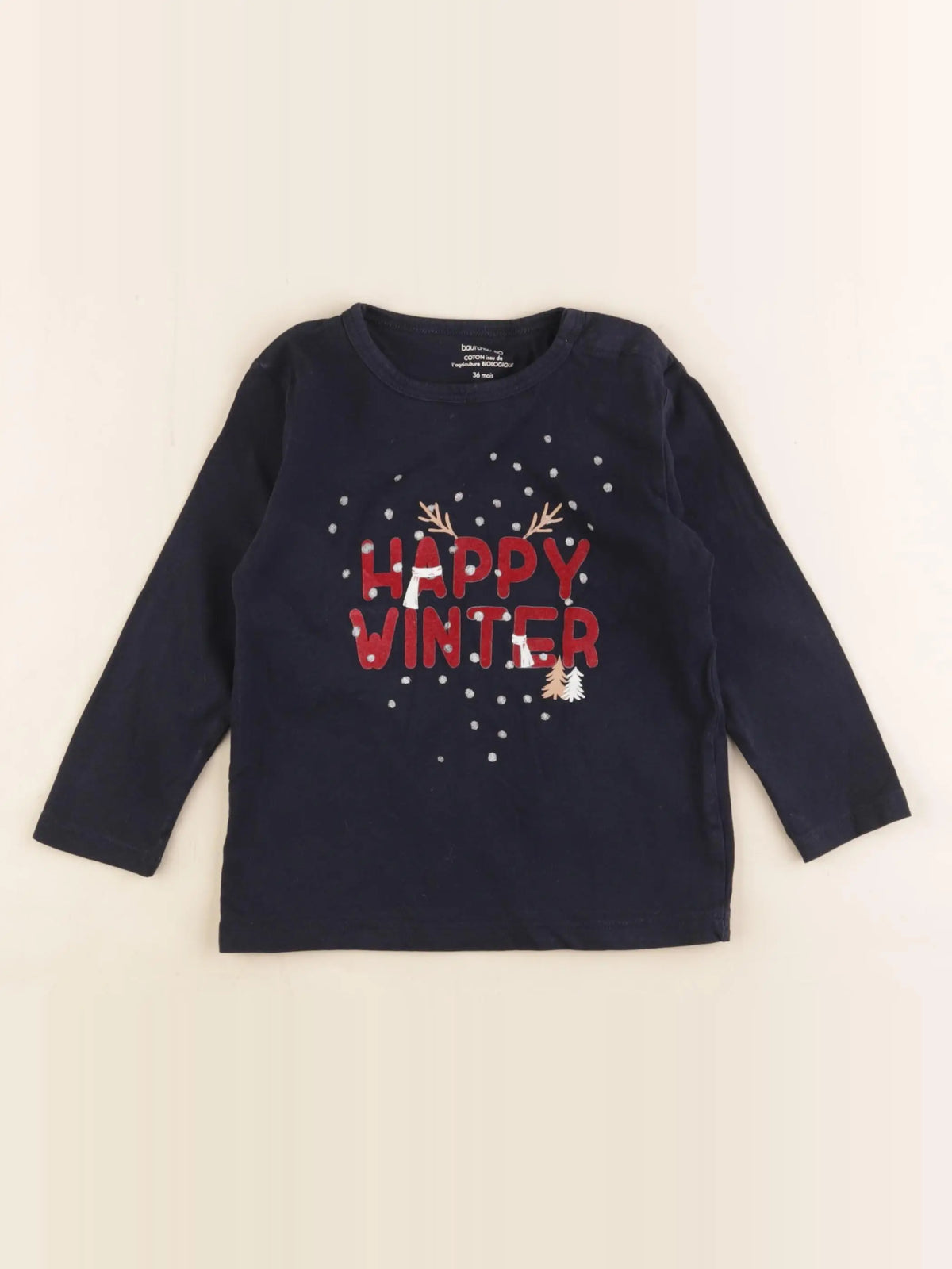 Boutchou - tee-shirt bleu - 36 mois