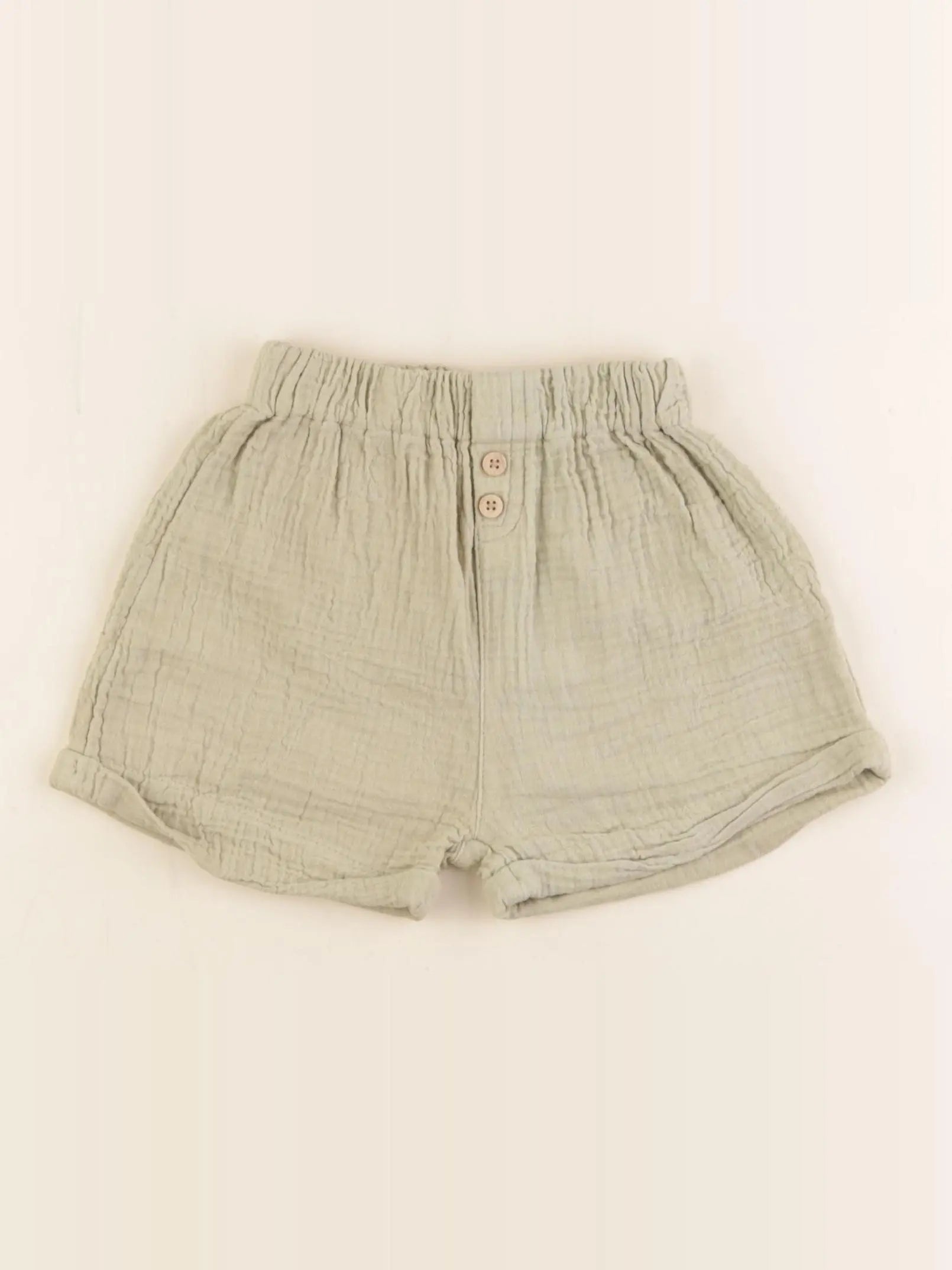 Vertbaudet - short vert - 12 mois