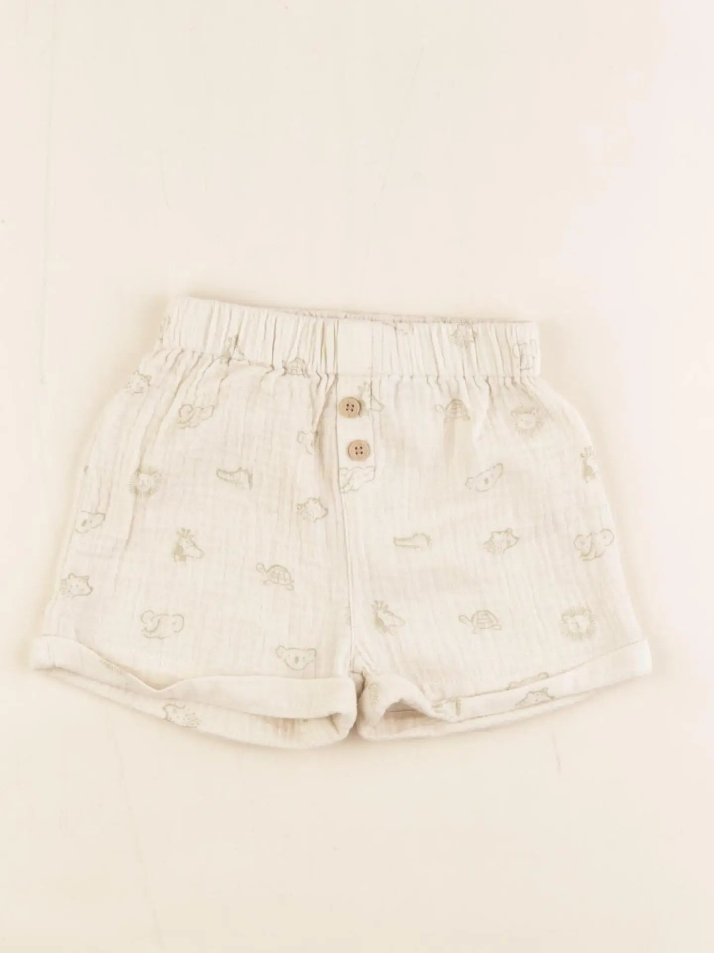 Vertbaudet - short beige - 12 mois