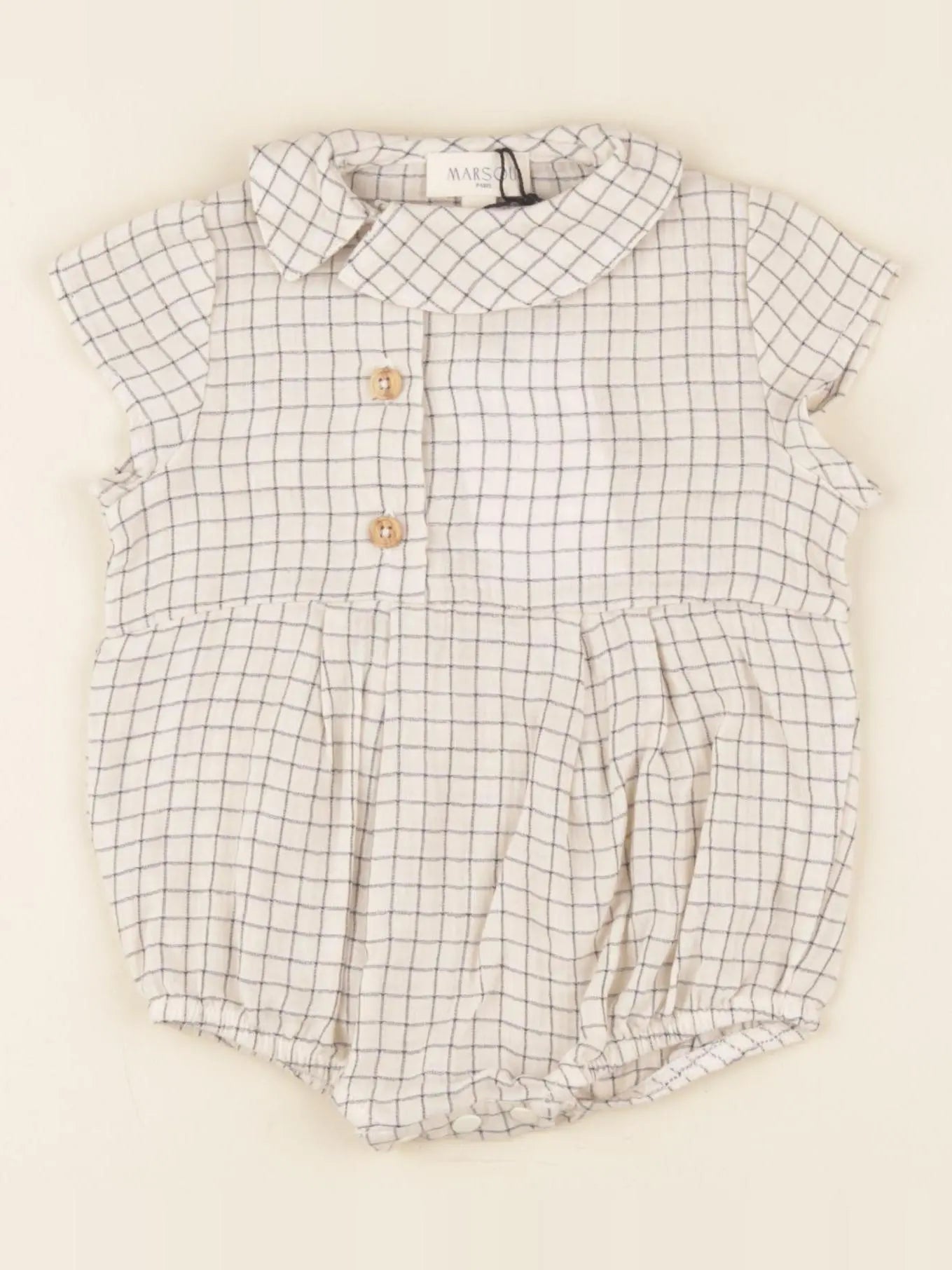 Combinaison Vichy écru