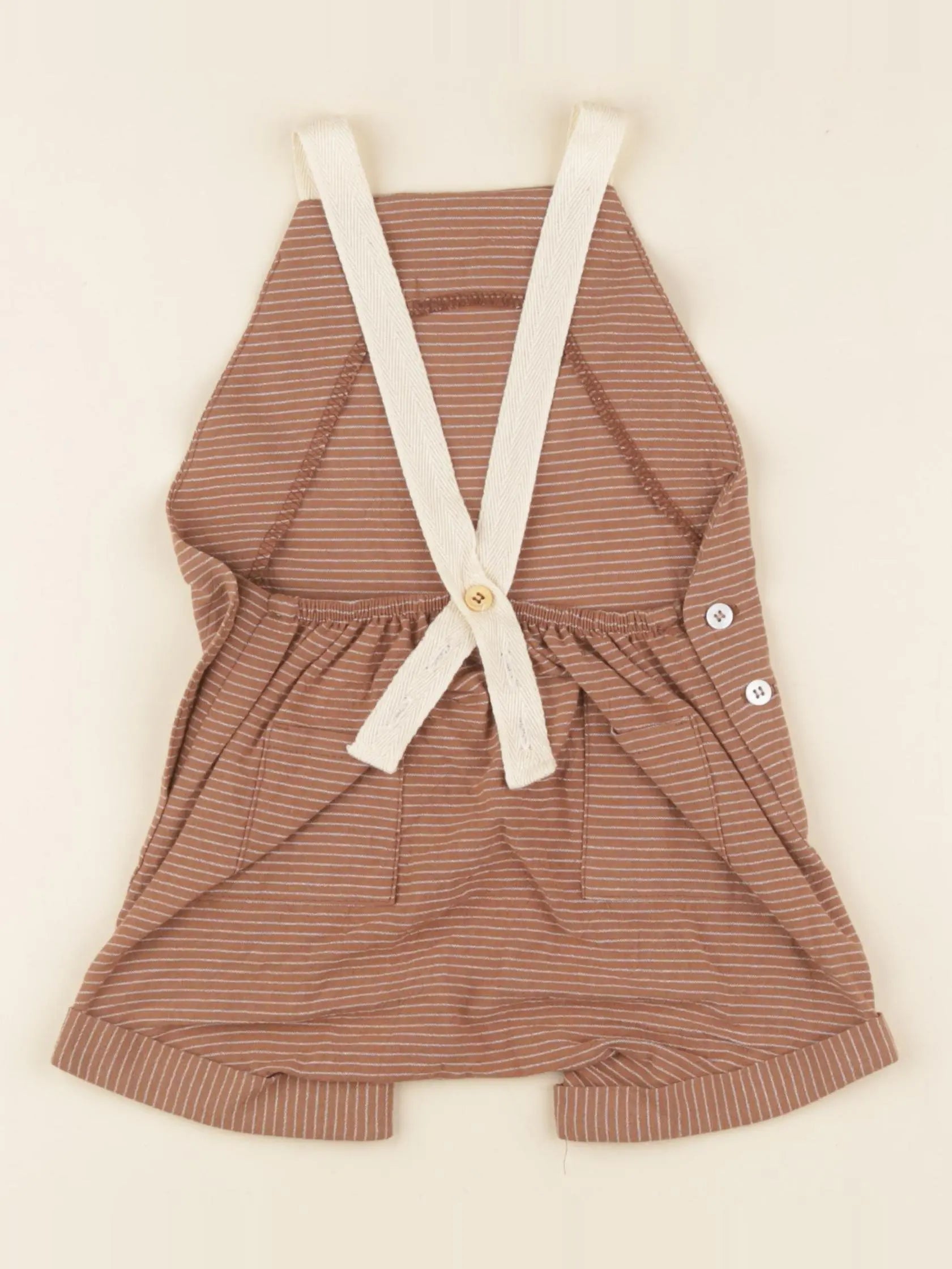 Salopette Wakame rayures noisette