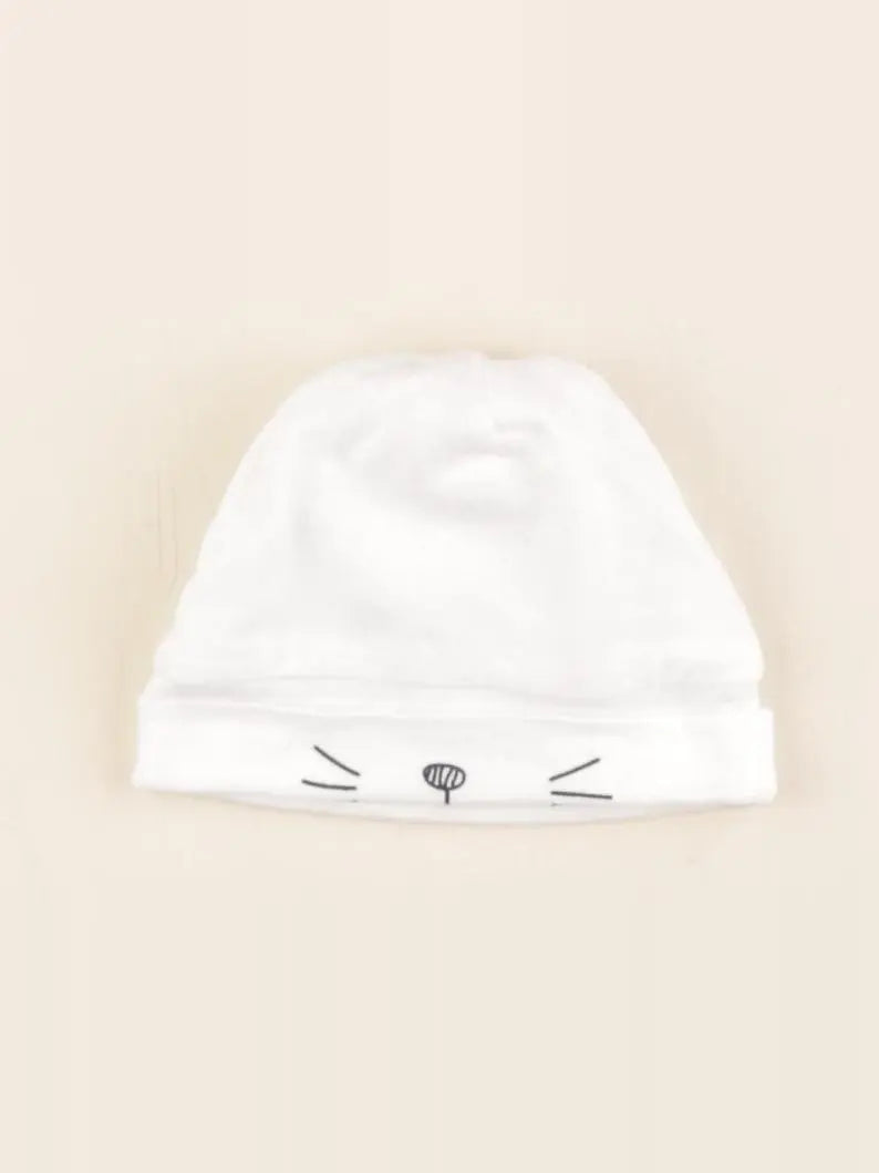 Vertbaudet - bonnet de naissance blanc - 0/1 mois