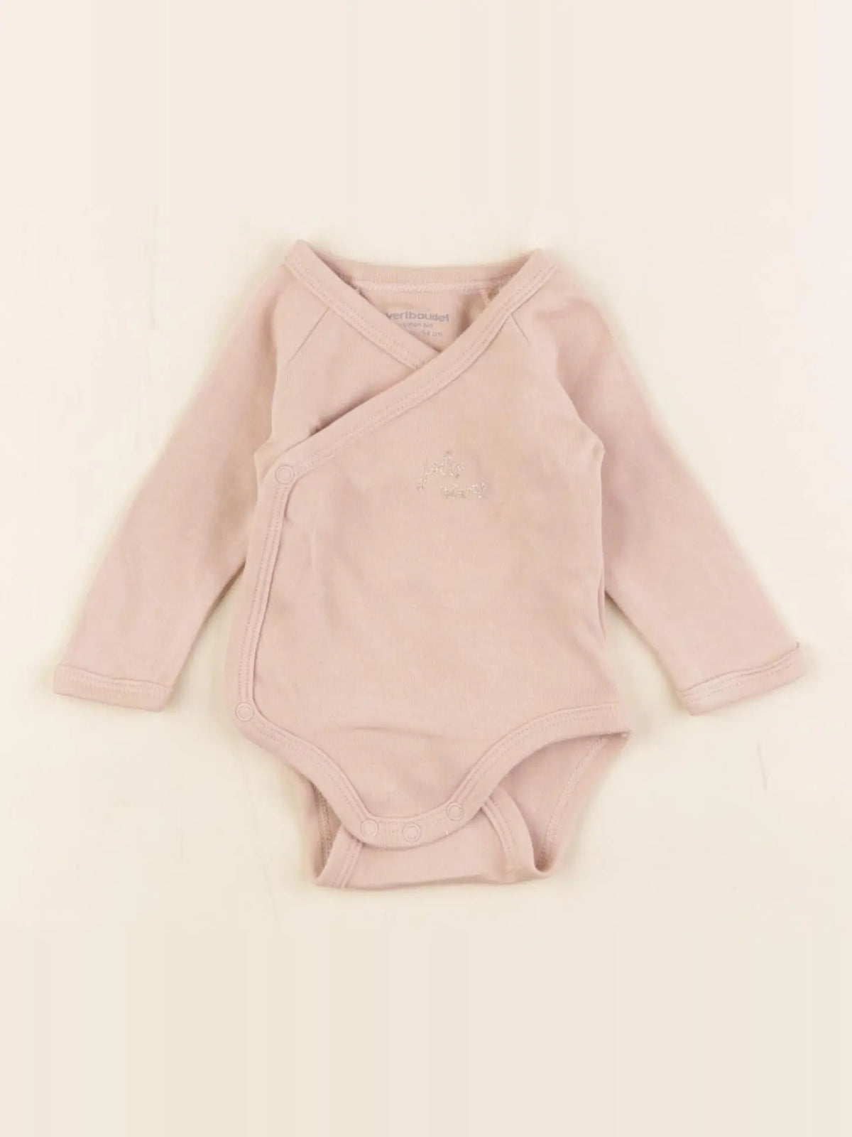 Vertbaudet - body rose - 1 mois