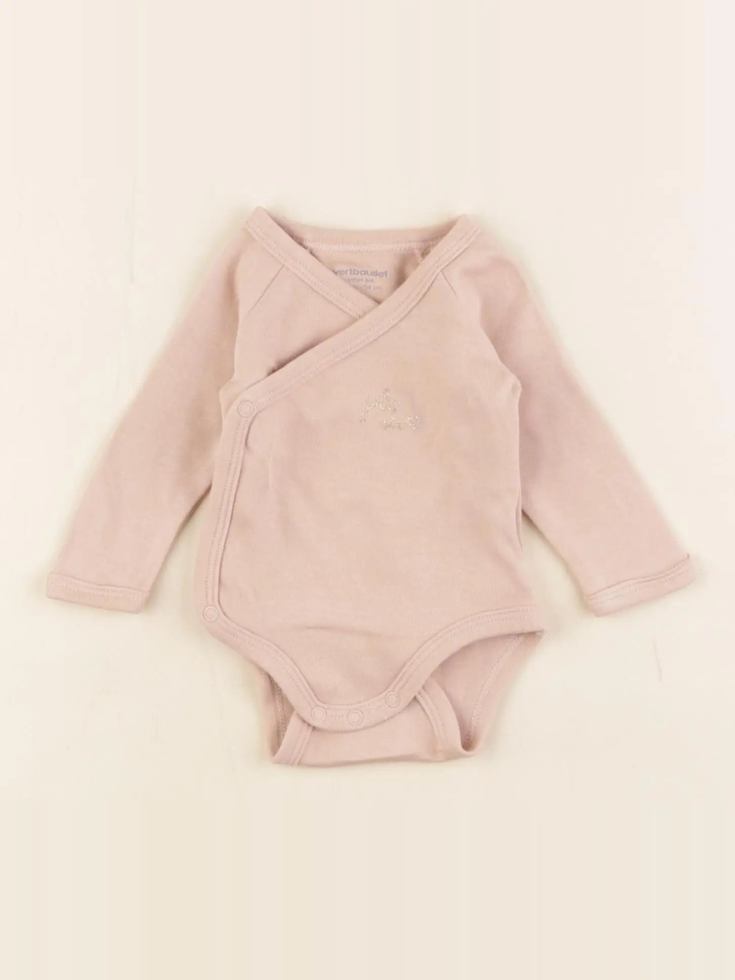 Vertbaudet - body rose - 1 mois