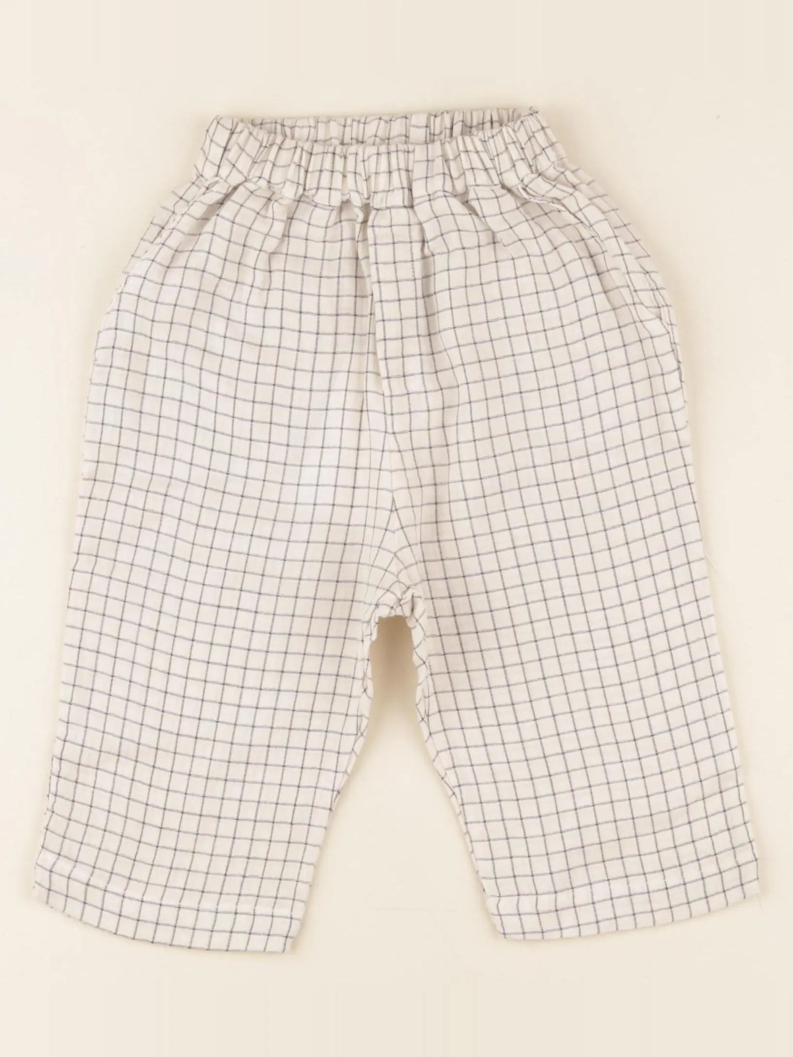 Pantalon Vichy écru