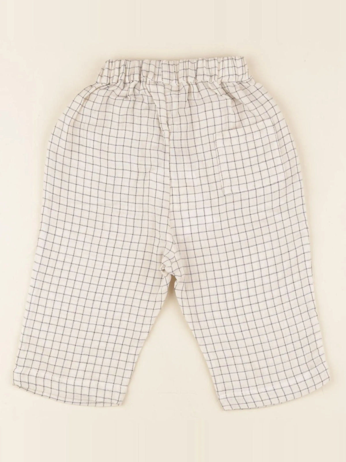 Pantalon Vichy écru