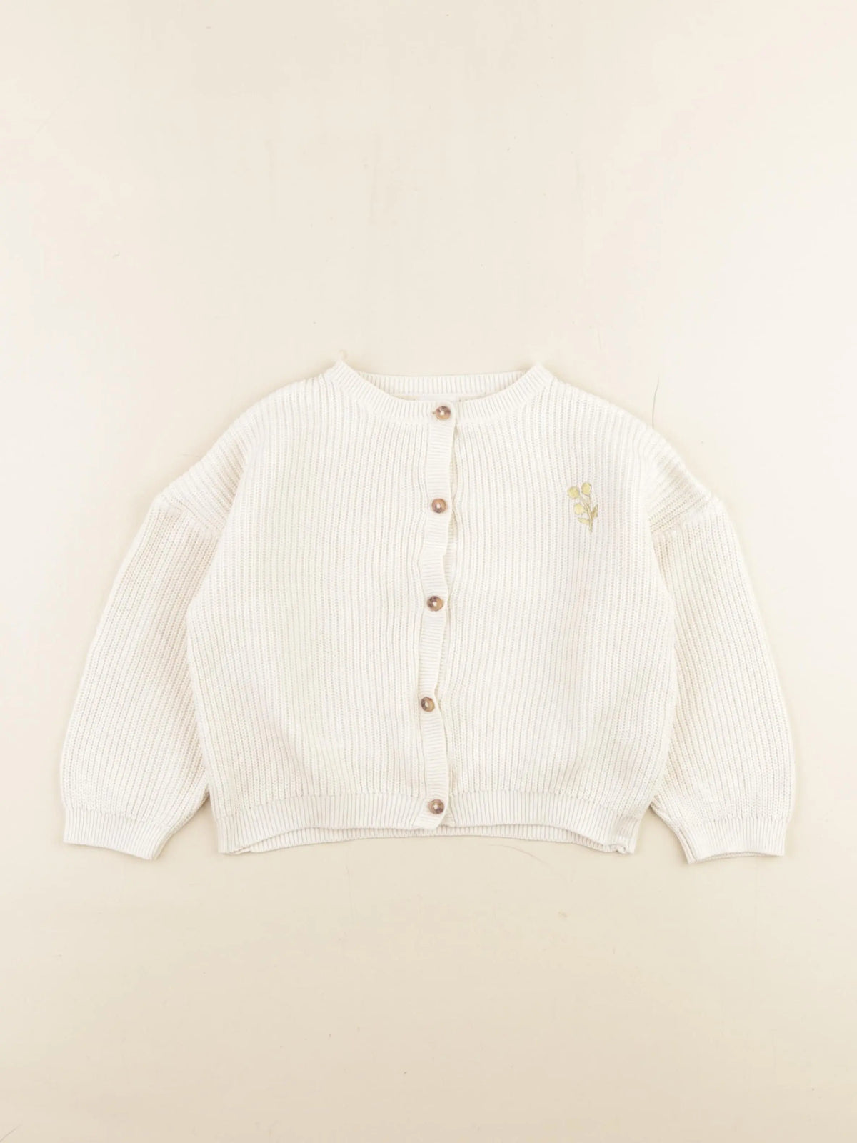 Vertbaudet - gilet blanc - 36 mois