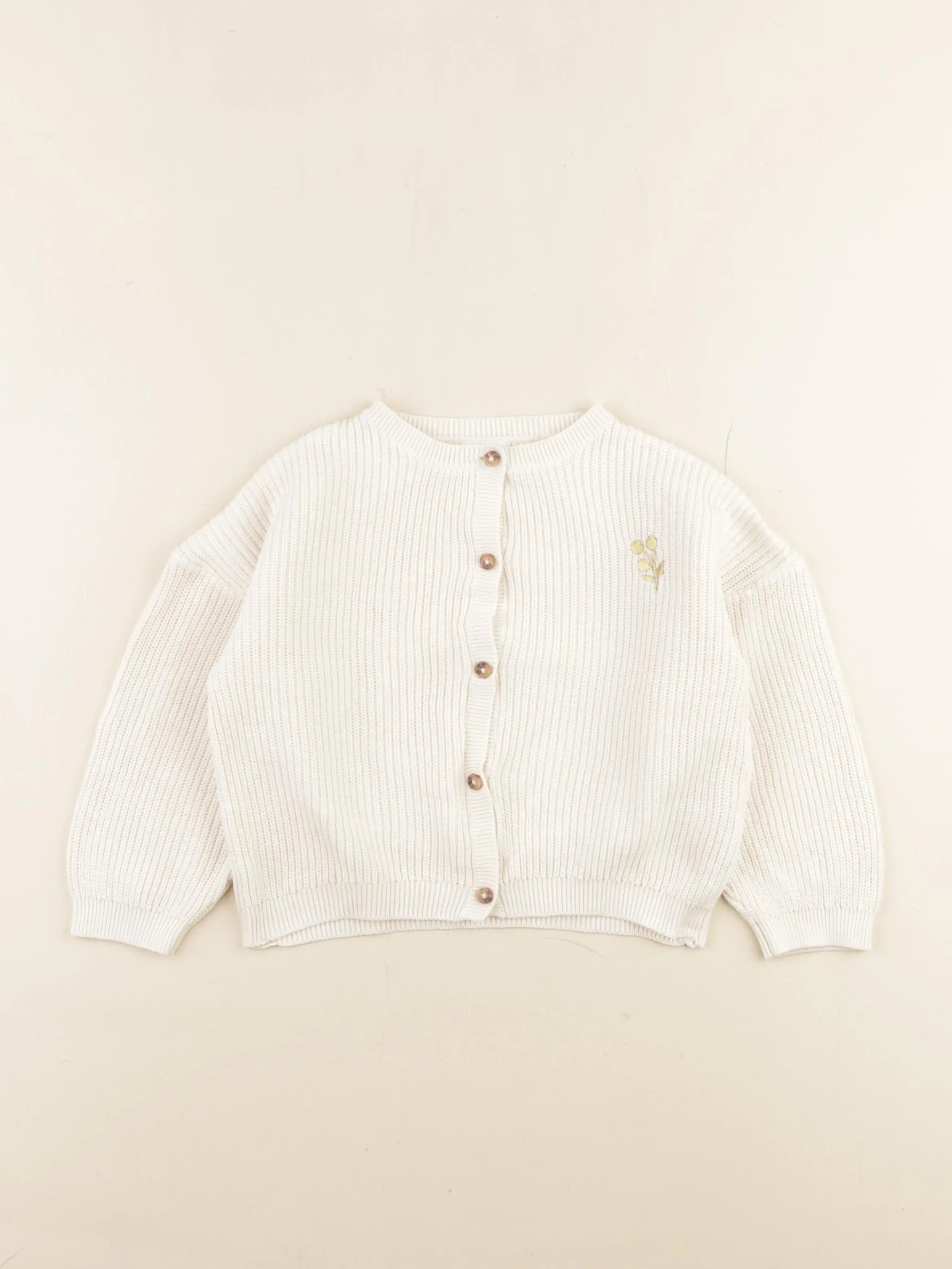 Vertbaudet - gilet blanc - 36 mois