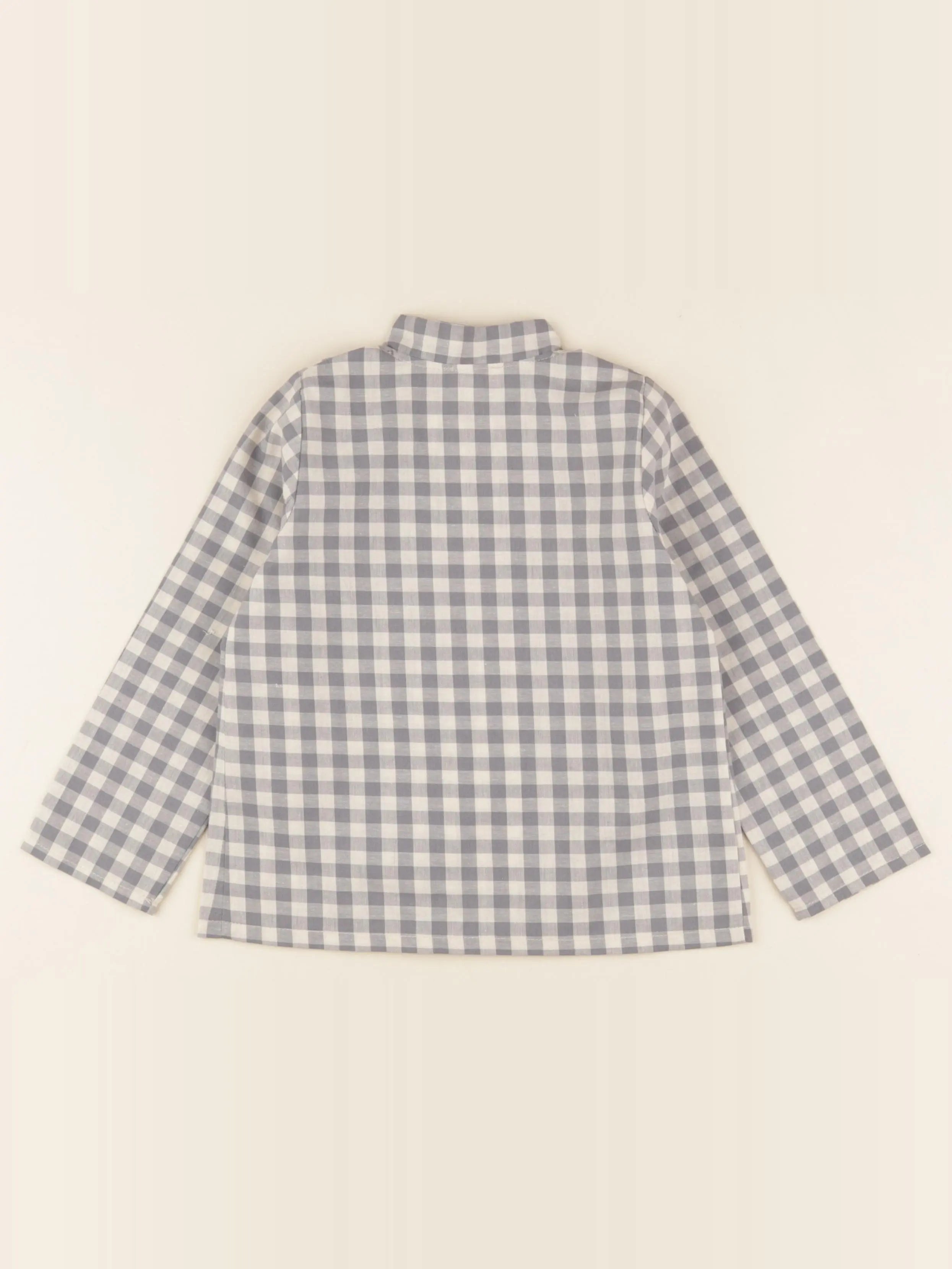 Chemise carreaux gris