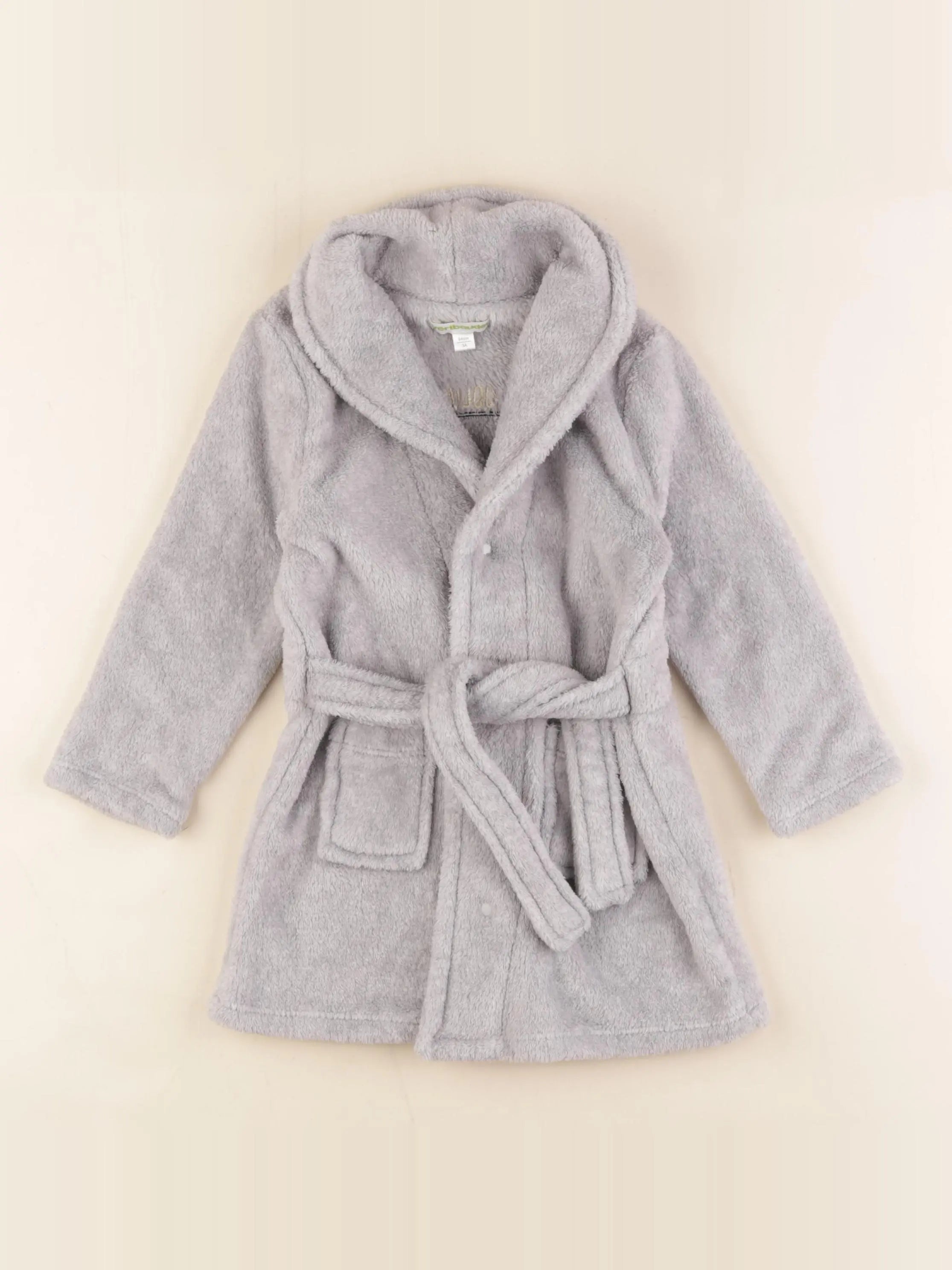 Vertbaudet - robe de chambre gris - 3 ans