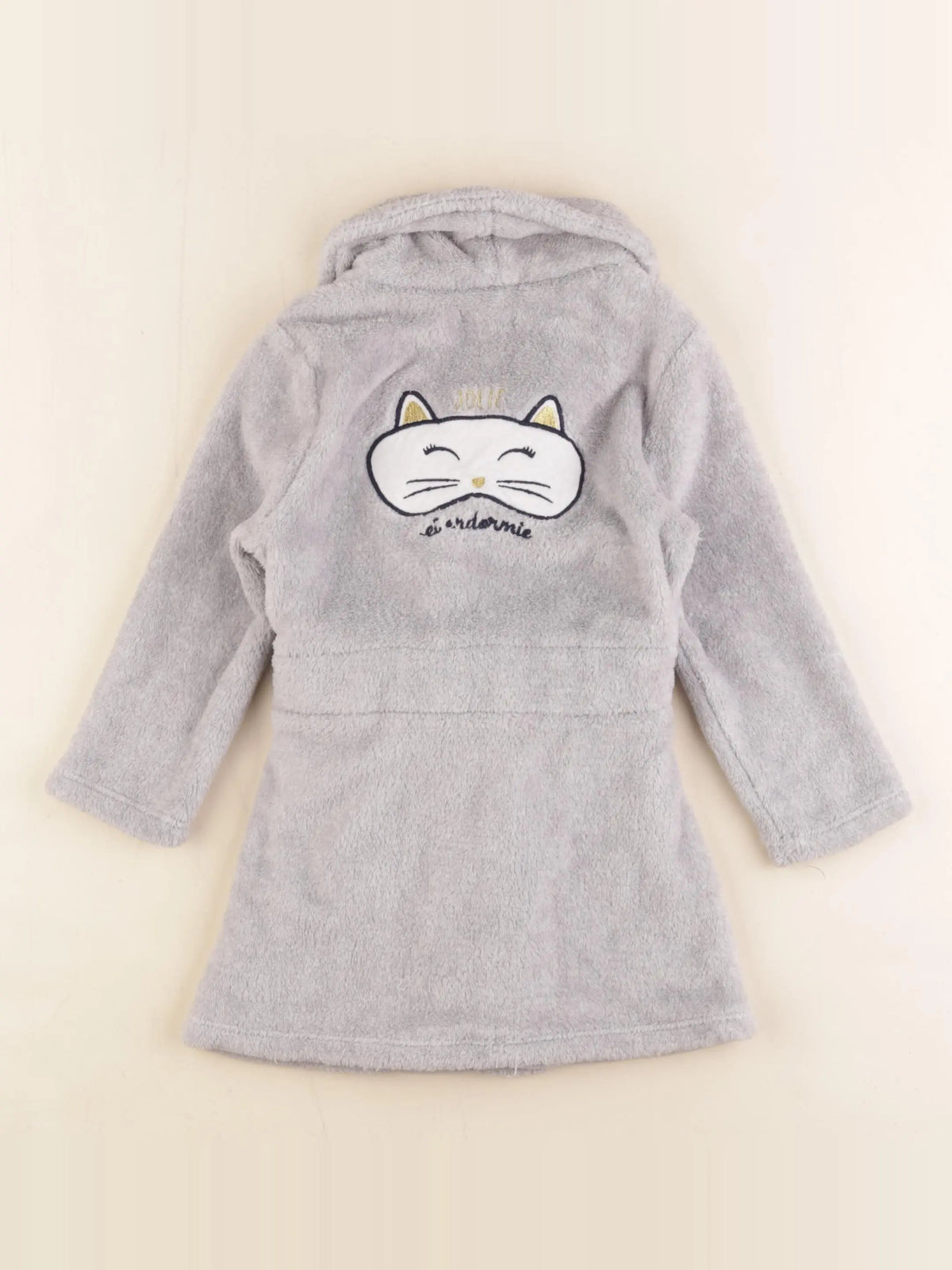 Vertbaudet - robe de chambre gris - 3 ans
