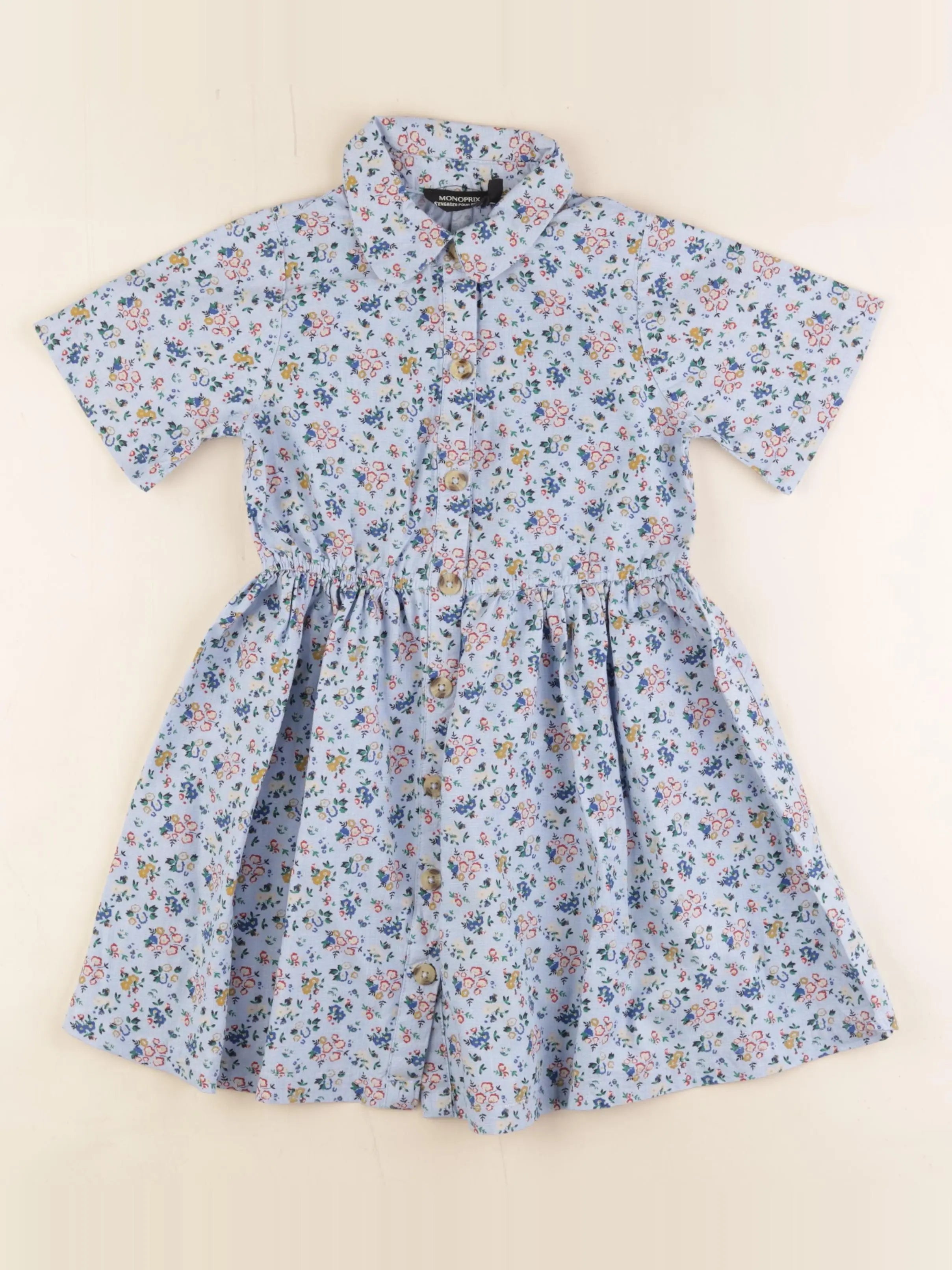 Monoprix - robe multicolore - 6 ans