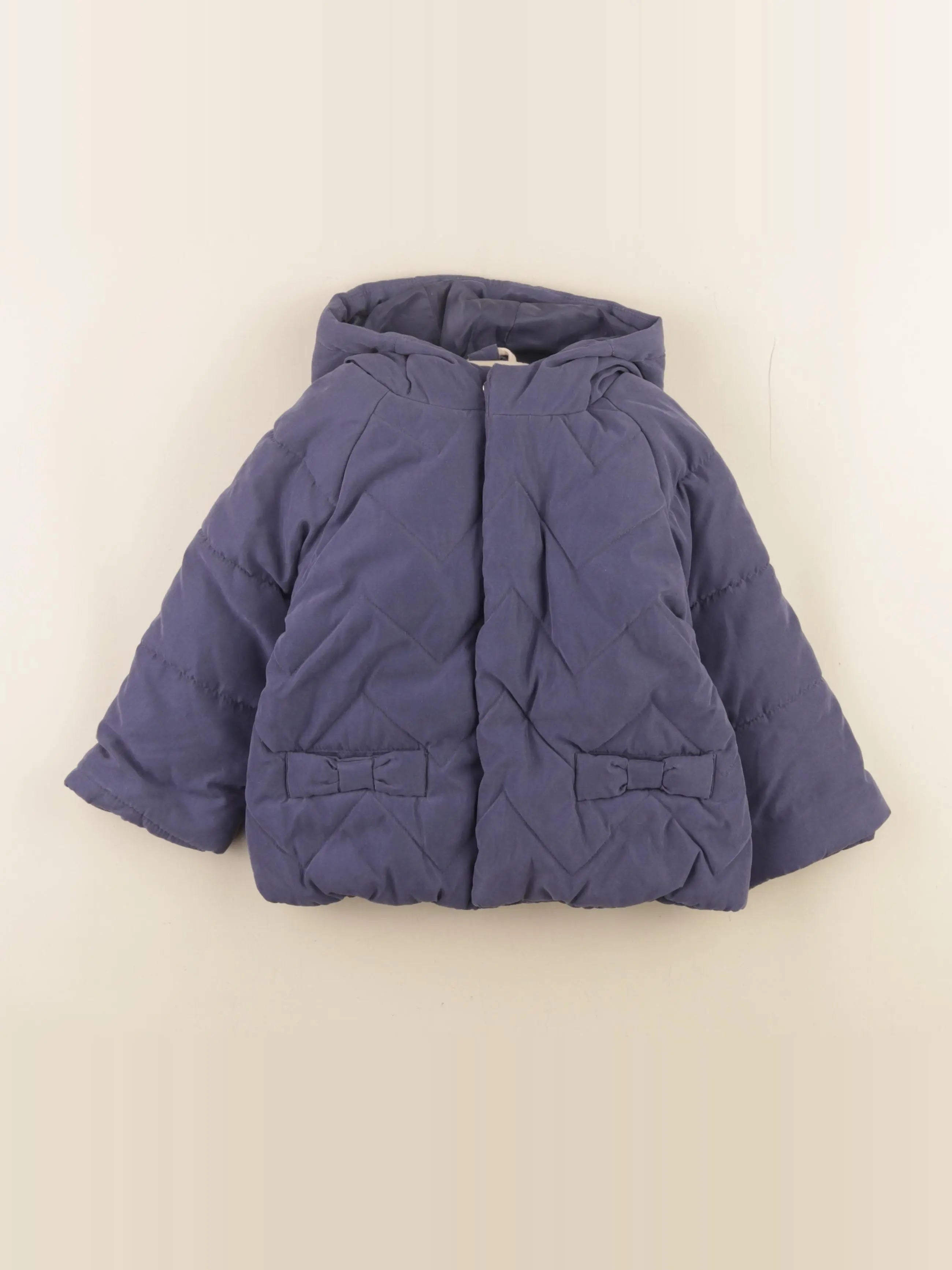 Vertbaudet - veste doublure amovible bleu - 24 mois