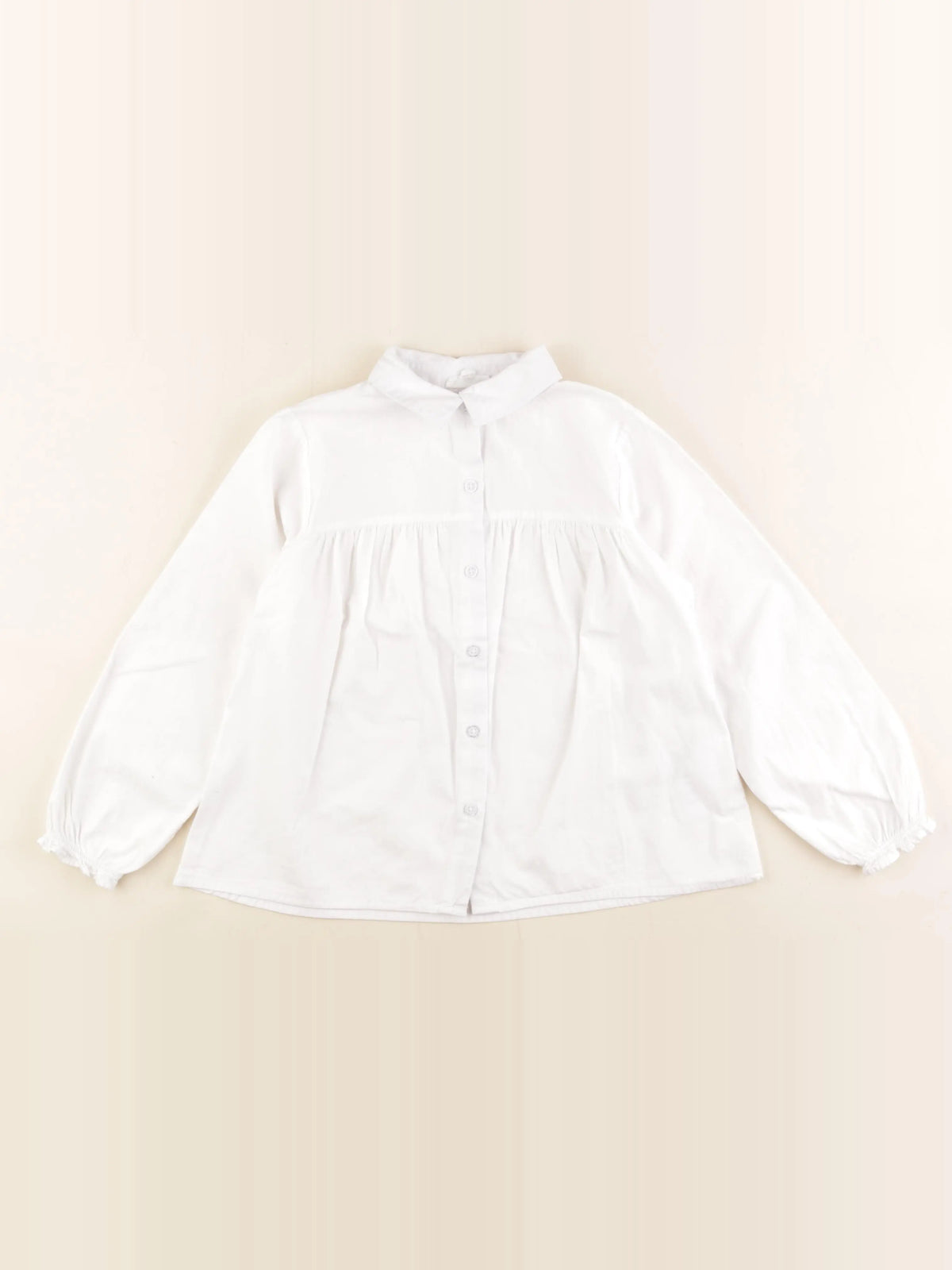 Vertbaudet - blouse blanc - 7 ans