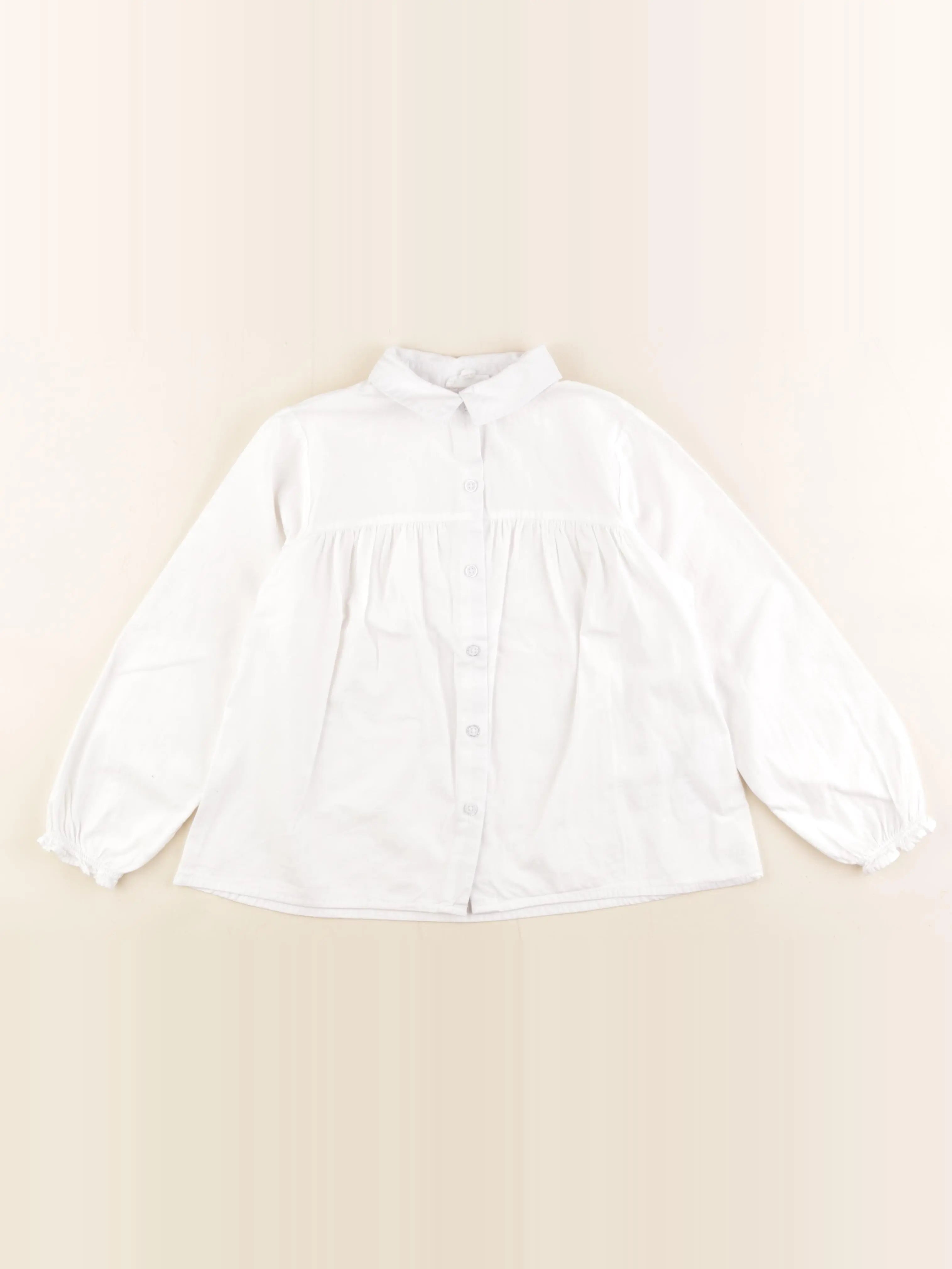 Vertbaudet - blouse blanc - 7 ans