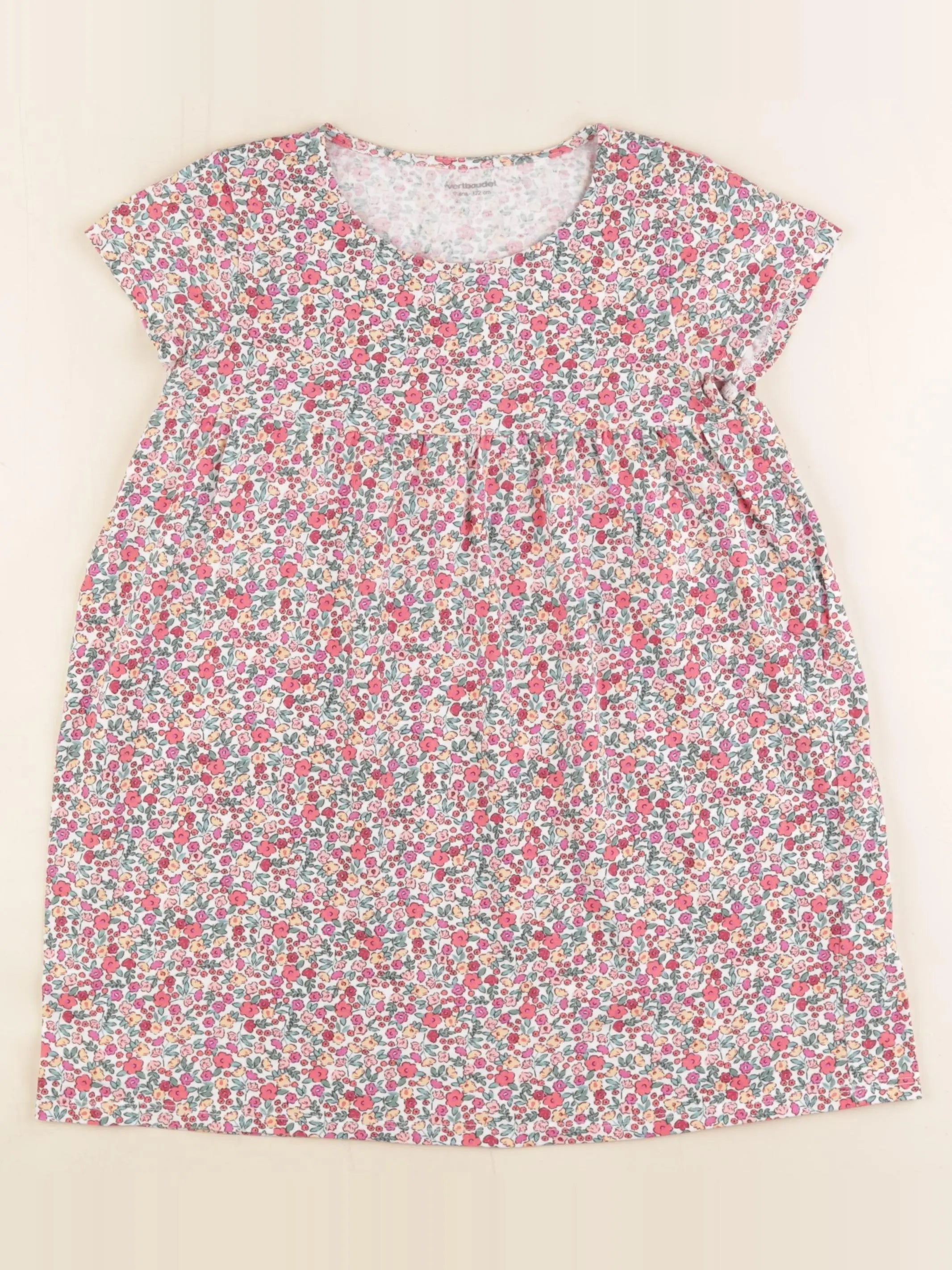 Vertbaudet - robe multicolore - 7 ans