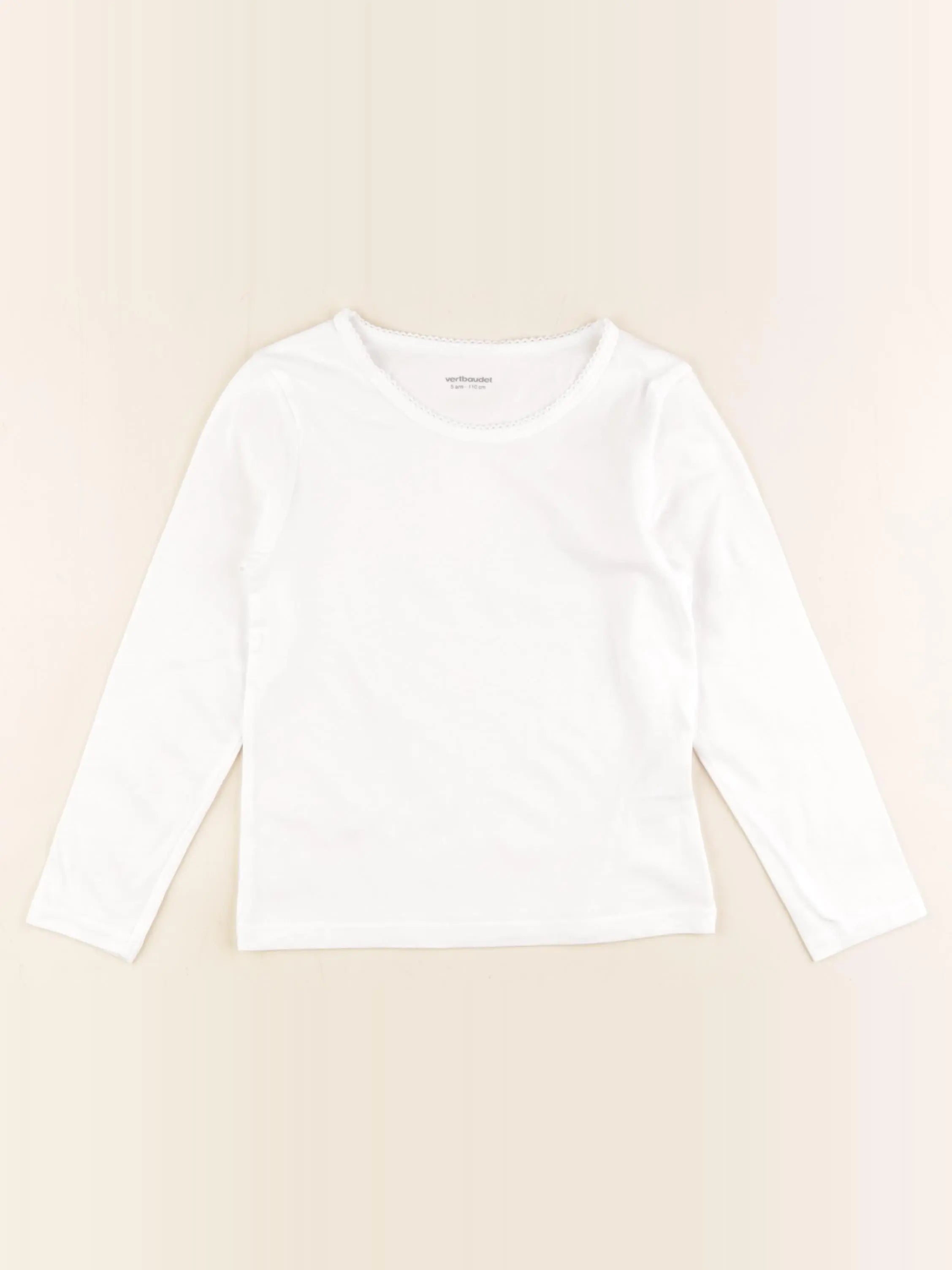 Vertbaudet - maillot de corps blanc - 5 ans