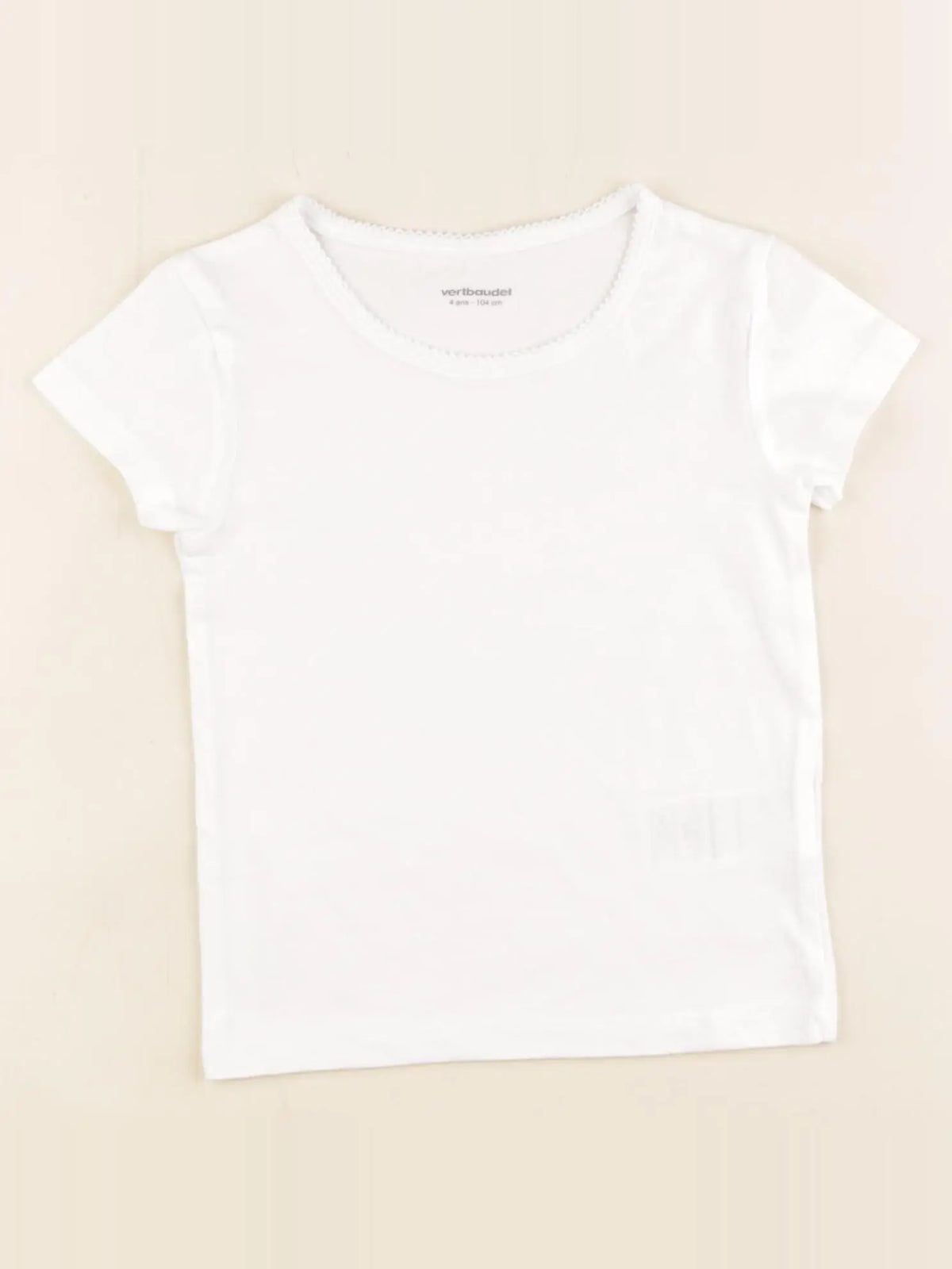 Vertbaudet - maillot de corps blanc - 4 ans