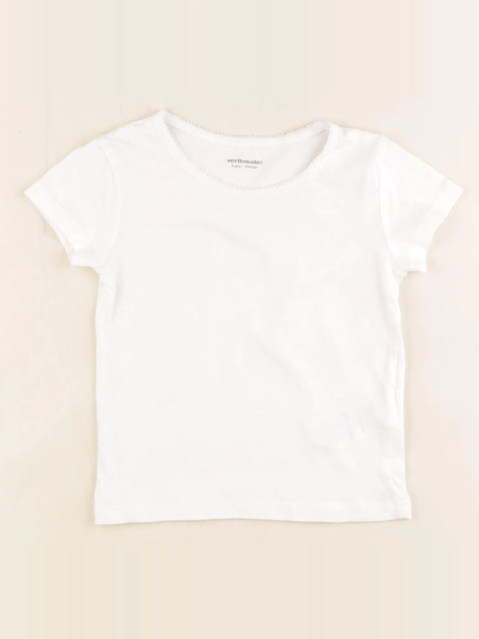 Vertbaudet - maillot de corps blanc - 5 ans