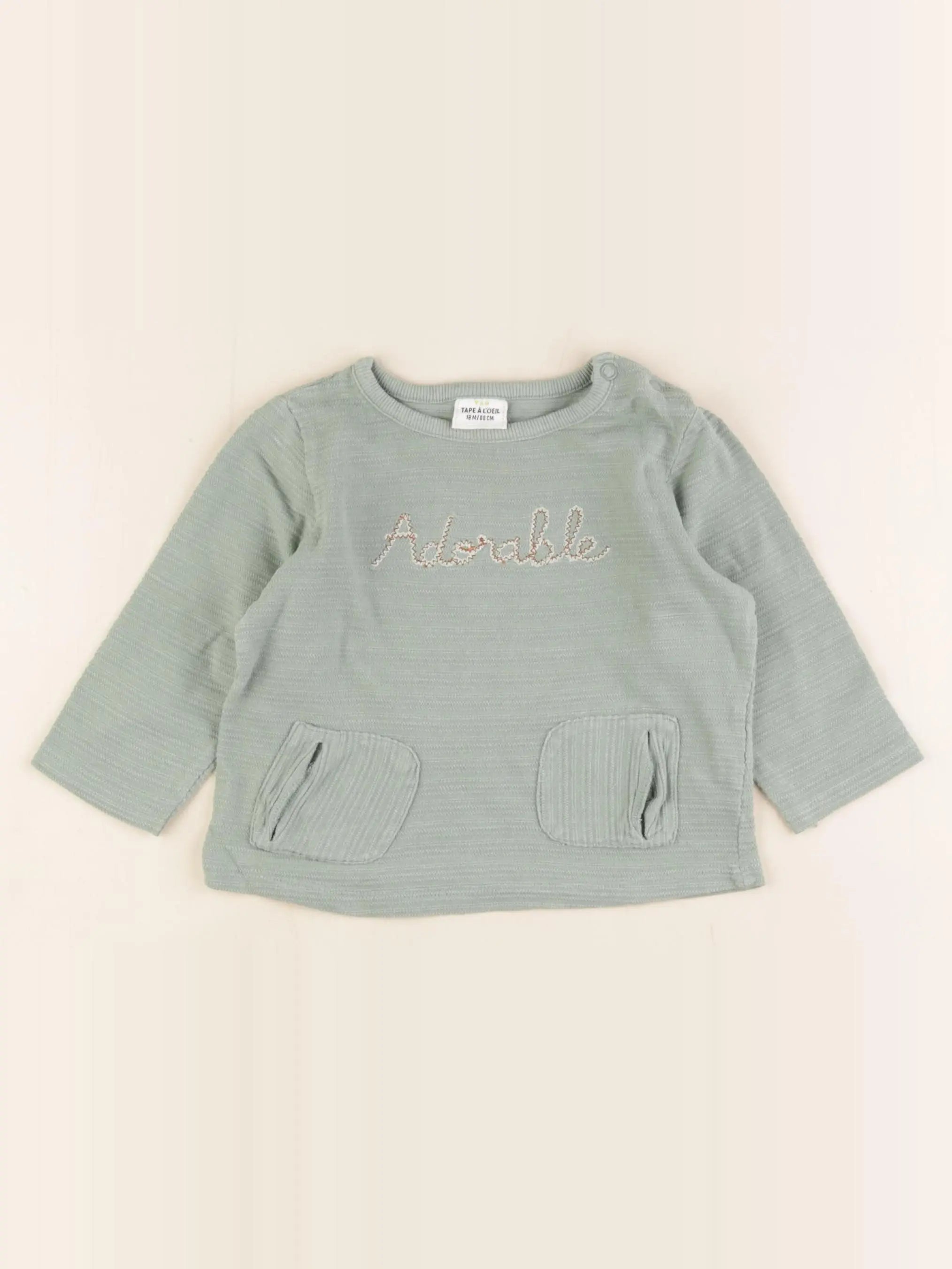 Tape à l'oeil - tee-shirt vert - 18 mois