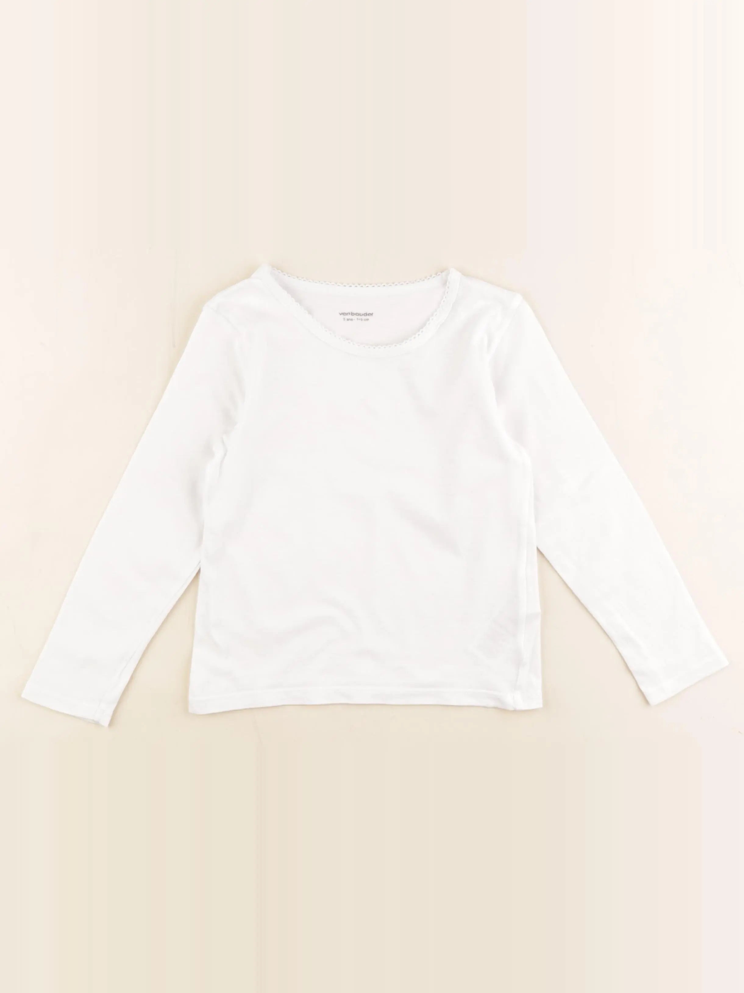 Vertbaudet - maillot de corps blanc - 5 ans