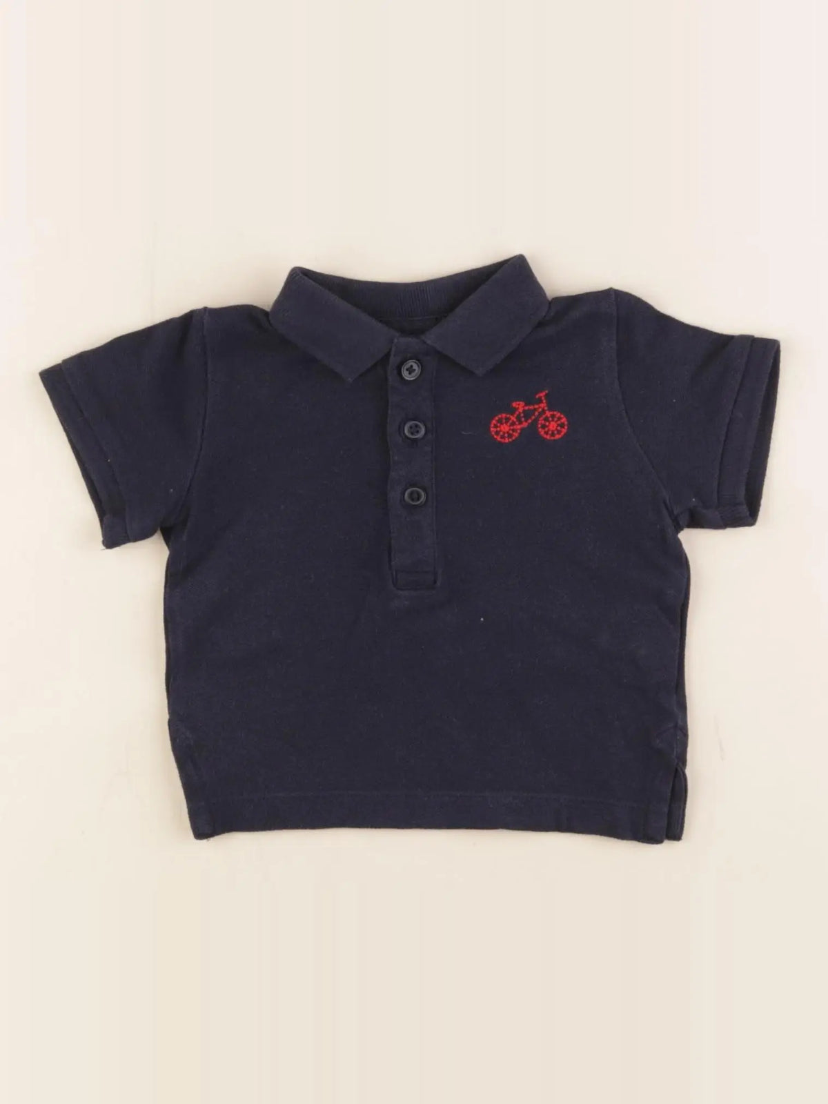 Boutchou - polo bleu - 6 mois