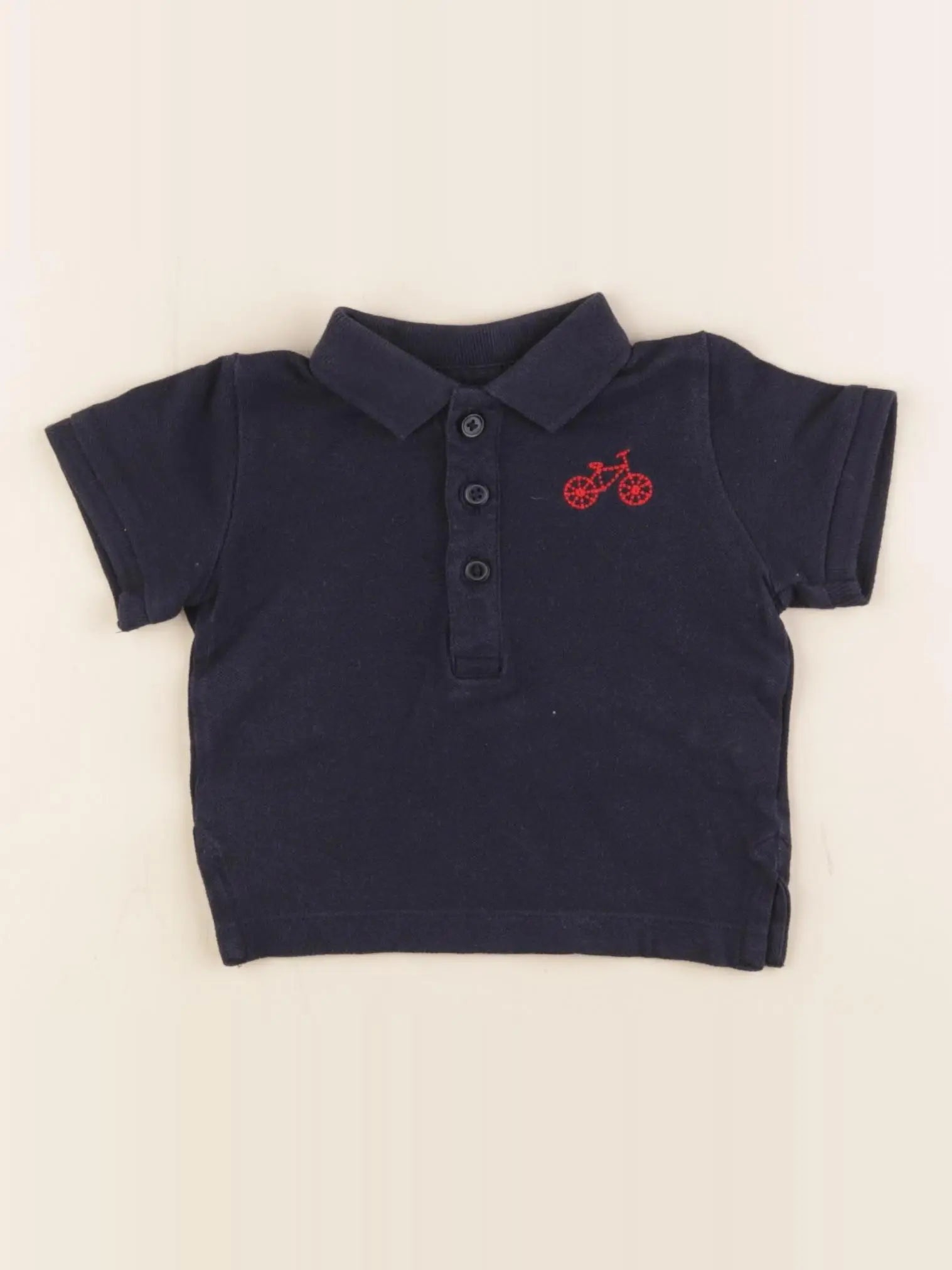 Boutchou - polo bleu - 6 mois