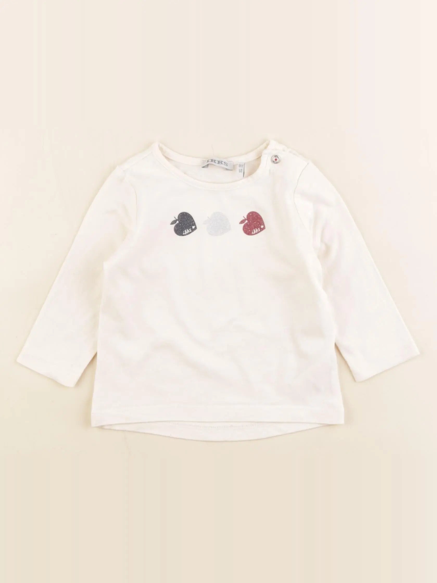 IKKS - tee-shirt beige - 6 mois