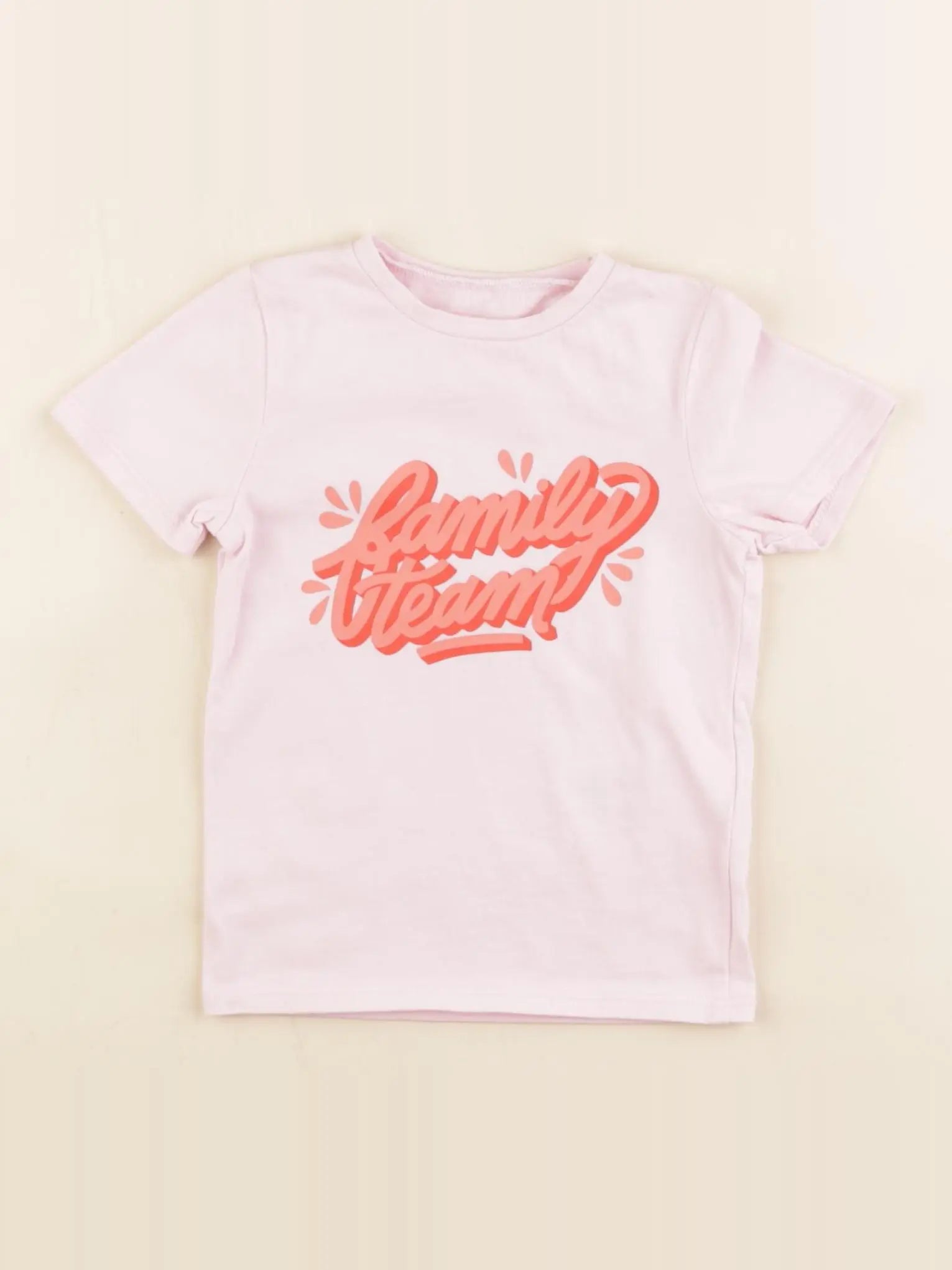 Vertbaudet - tee-shirt rose - 6 mois