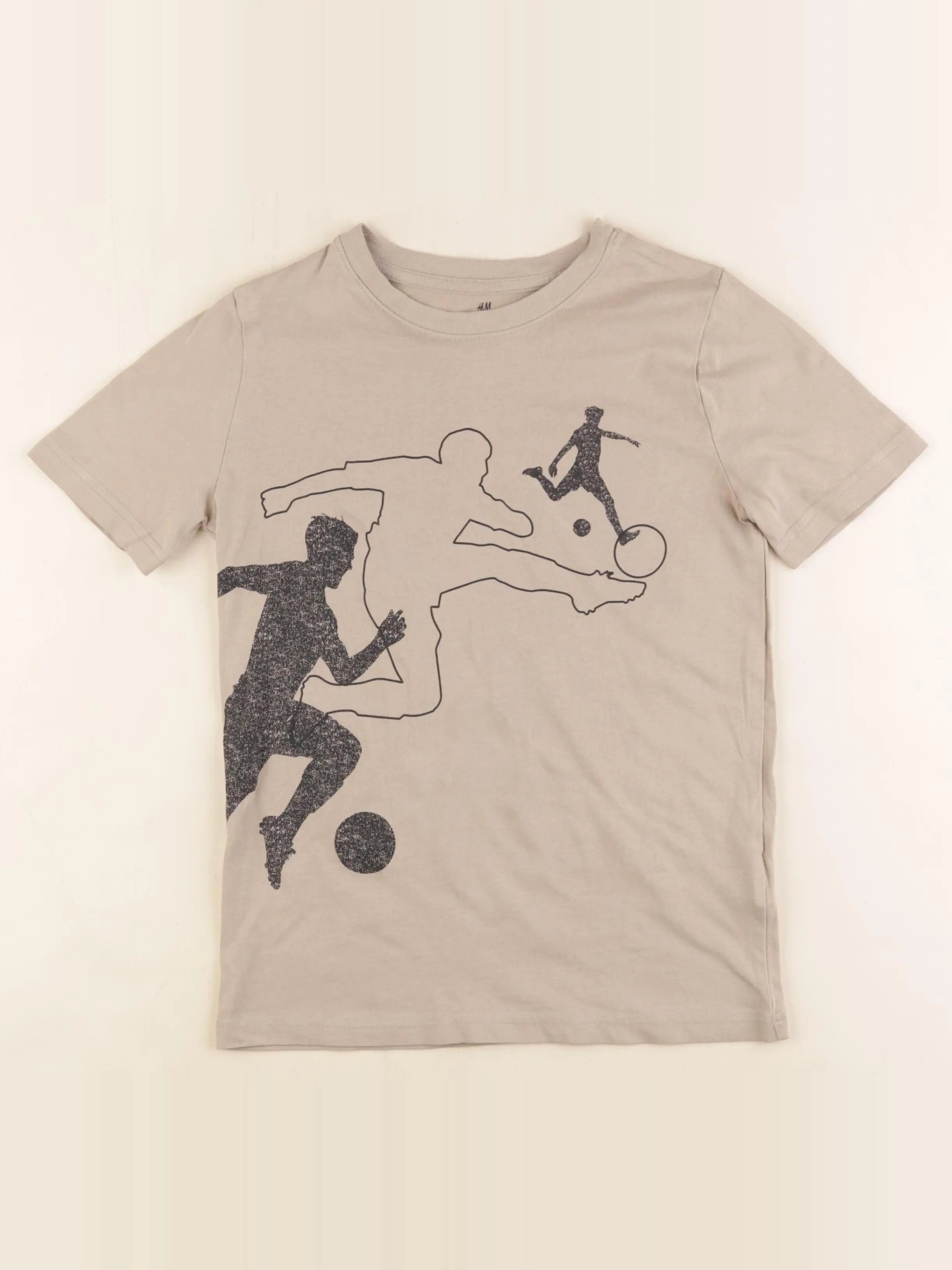 H&M - tee-shirt marron - 9/10 ans